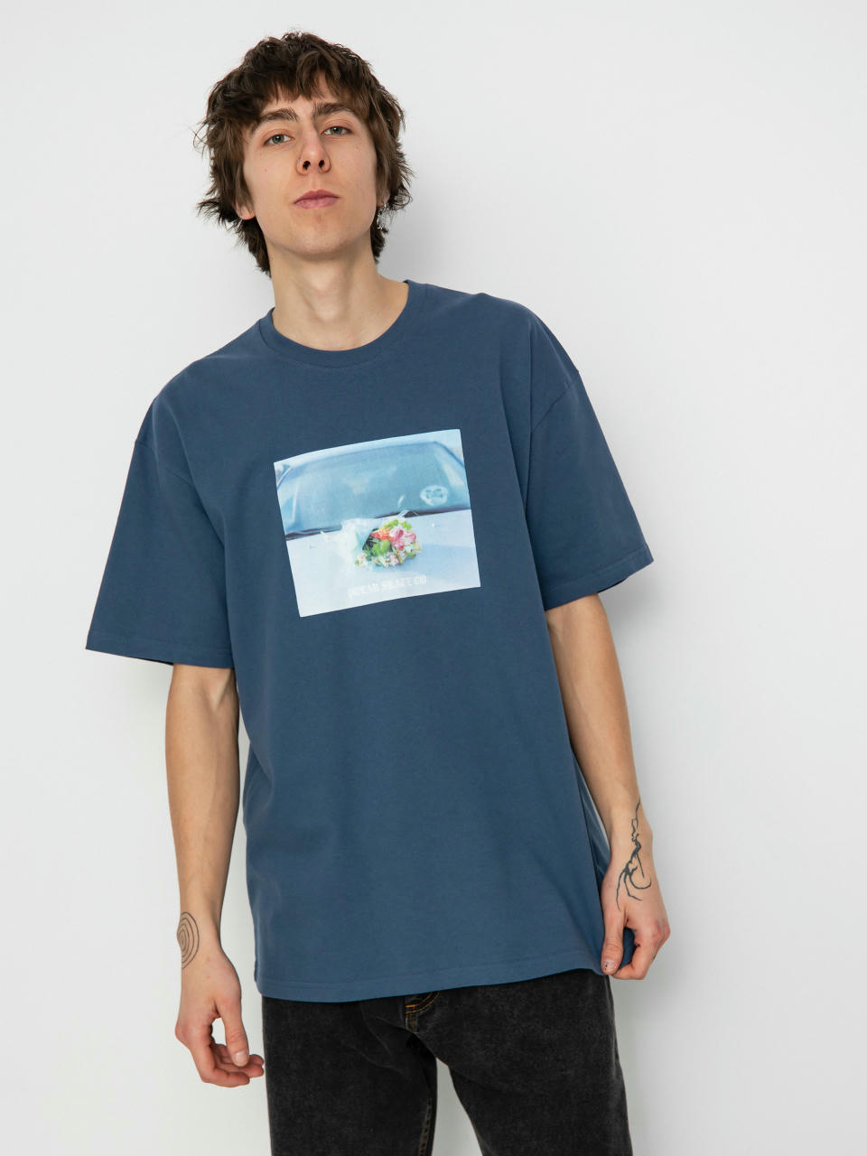 Тениска Polar Skate Dead Flowers (grey blue)