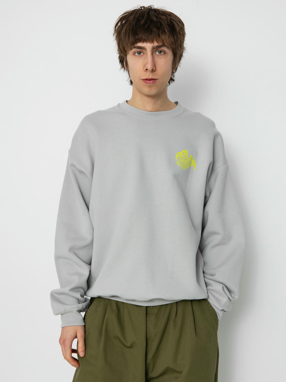 Суитшърт Polar Skate Dave Crewneck Graph (silver)