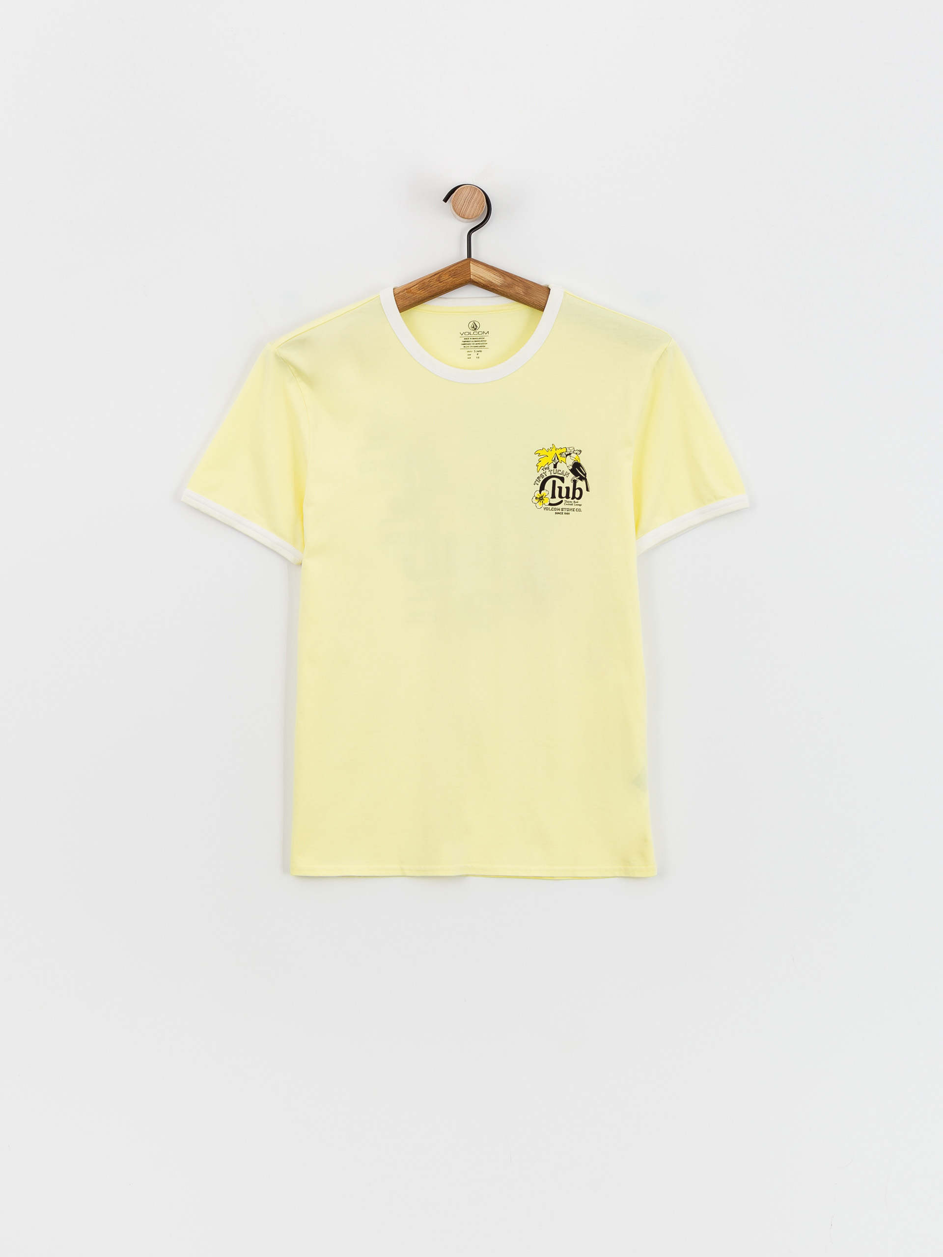 Тениска Volcom Truly Ringer Wmn (aura yellow)