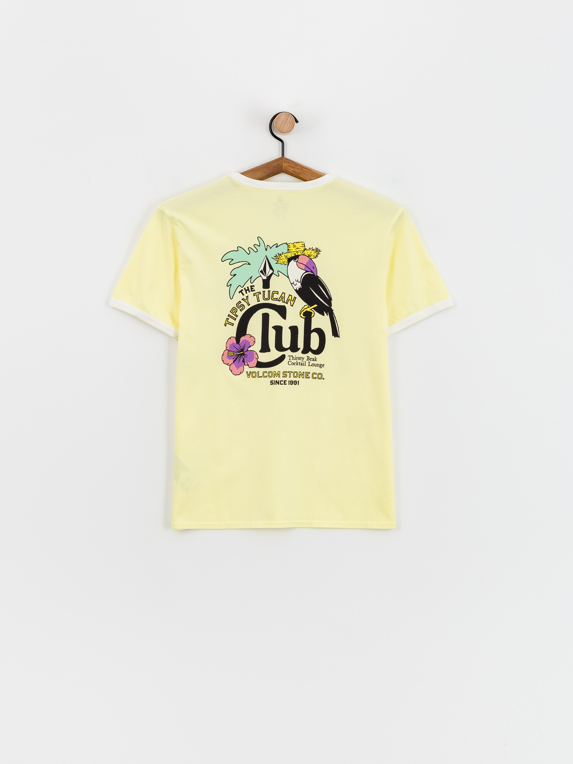Тениска Volcom Truly Ringer Wmn (aura yellow)