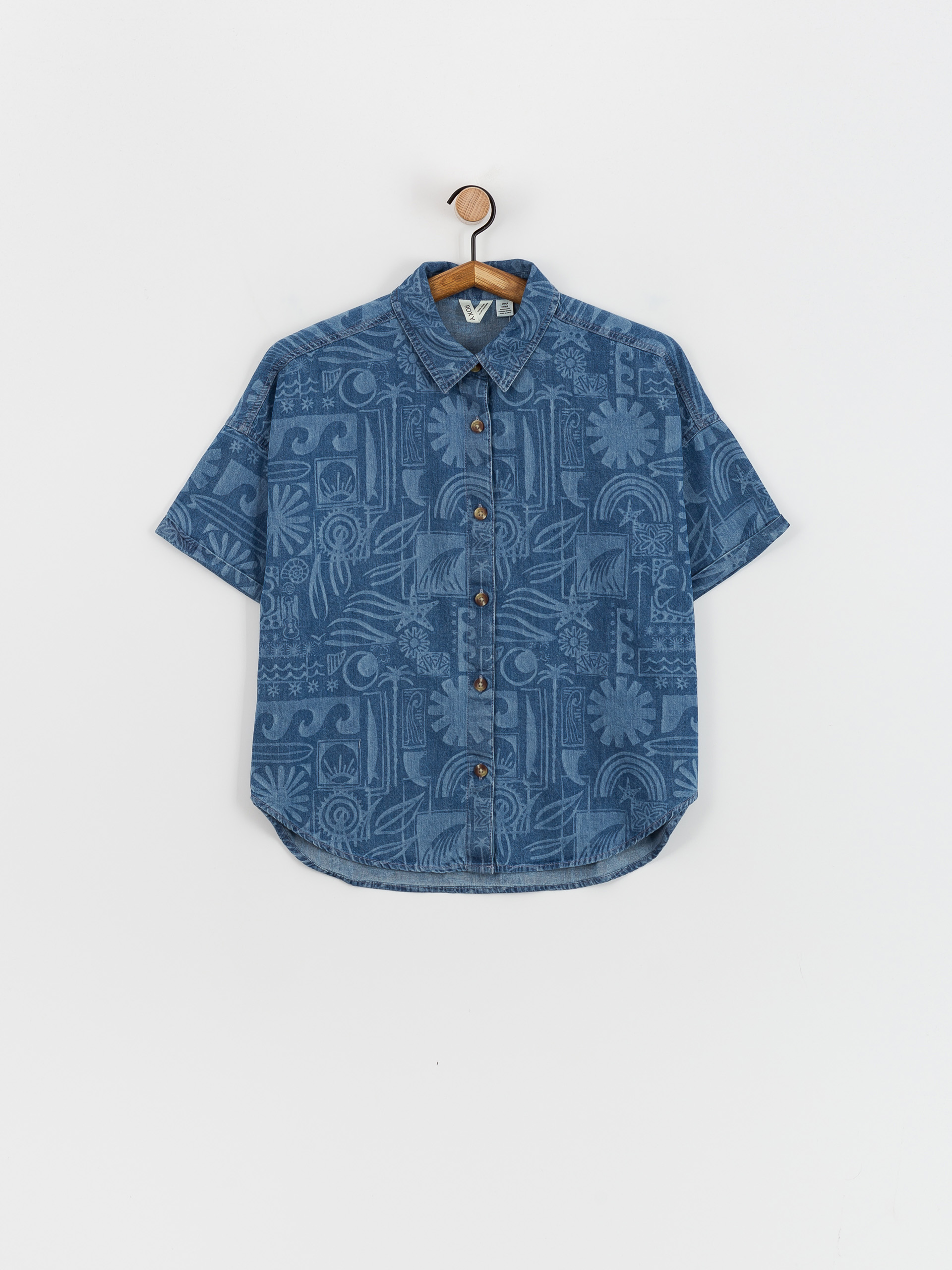 Риза Roxy Beach Nostalgia Denim Wmn (medium blue)