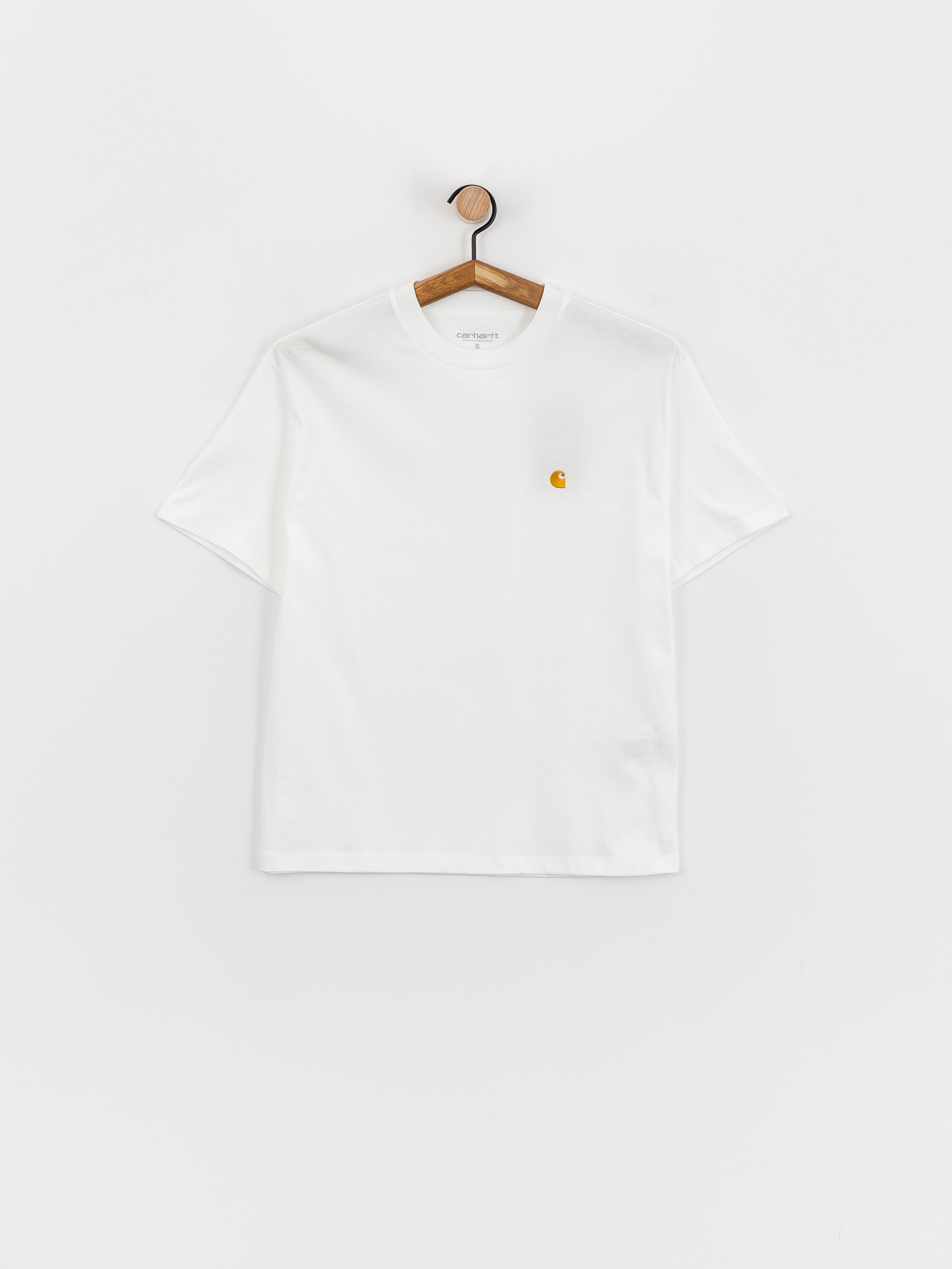 Тениска Carhartt WIP Chase Wmn (white/gold)