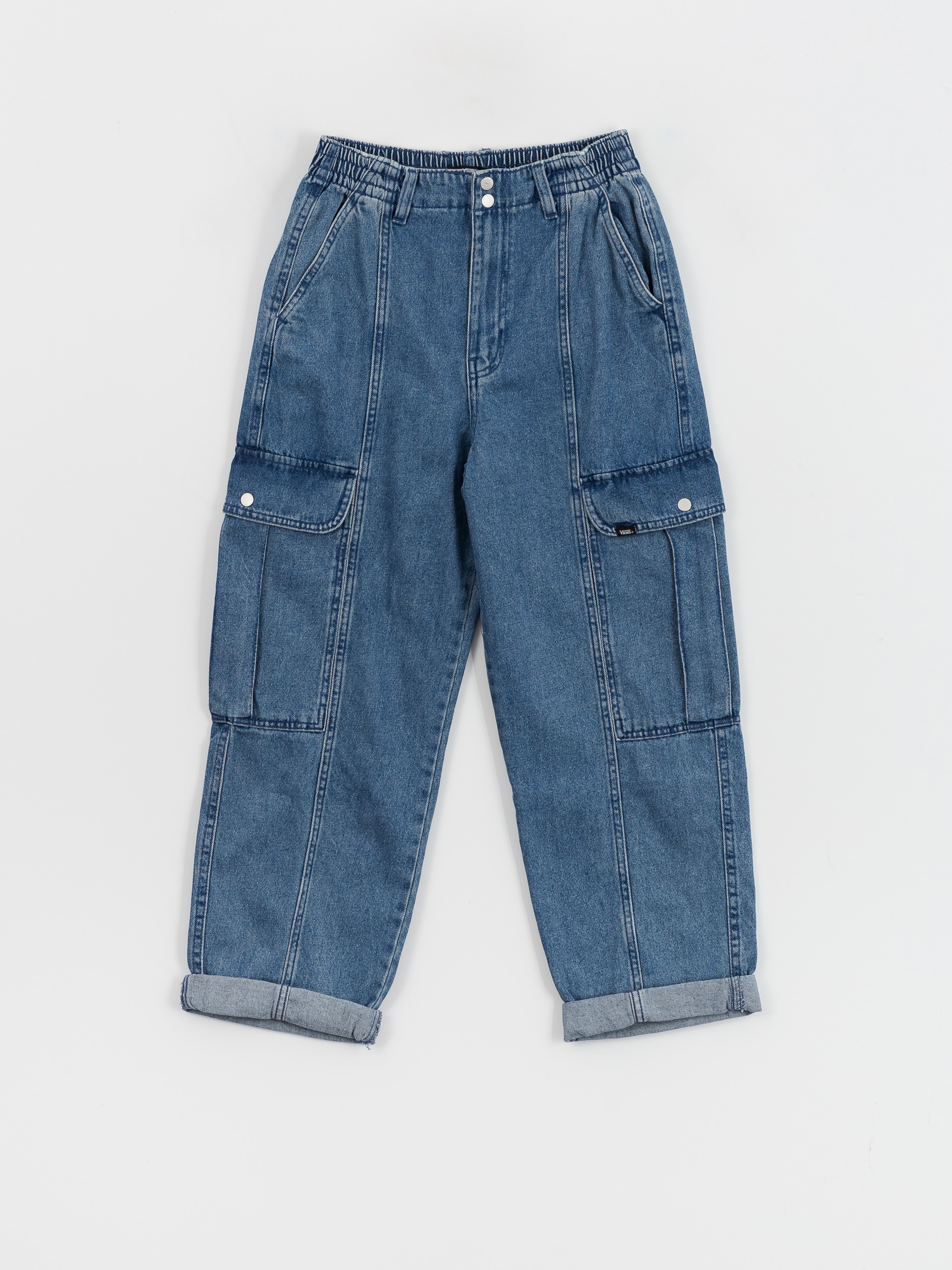 Панталони Vans Sidewalk Denim Cargo Wmn (stone wash)