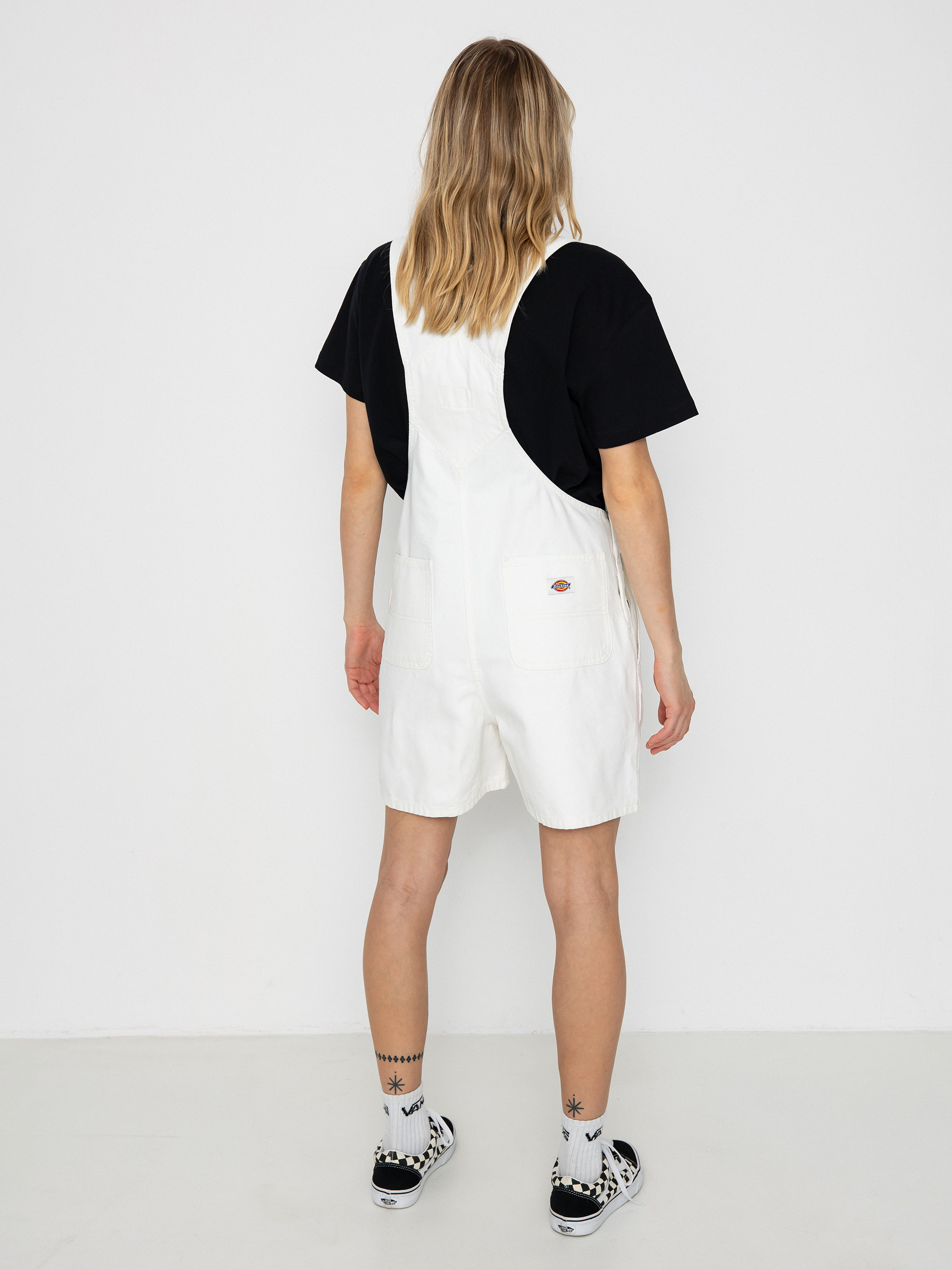 Къси панталони Dickies Duck Canvas Bib Wmn (stone washed cloud)