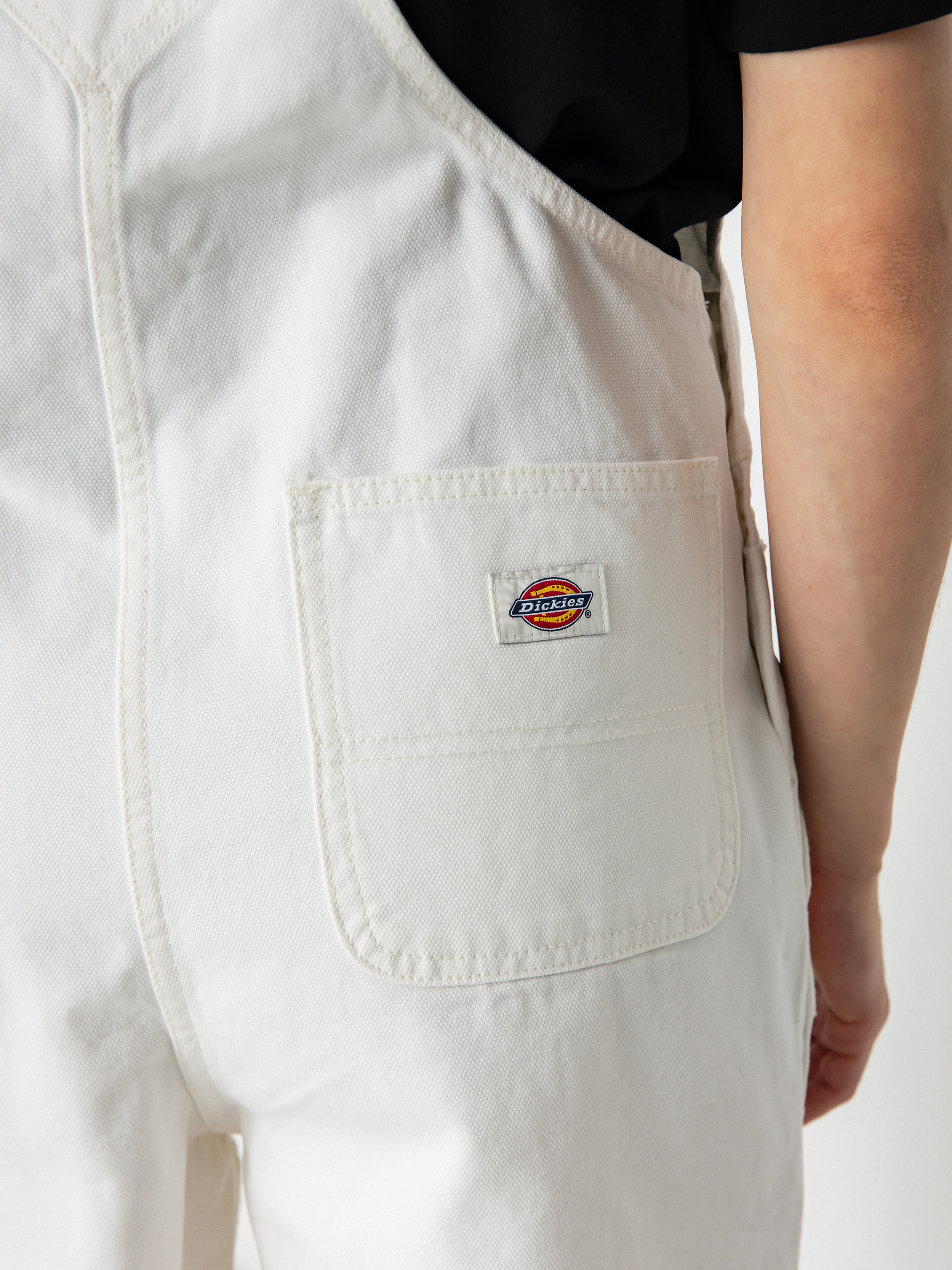 Къси панталони Dickies Duck Canvas Bib Wmn (stone washed cloud)