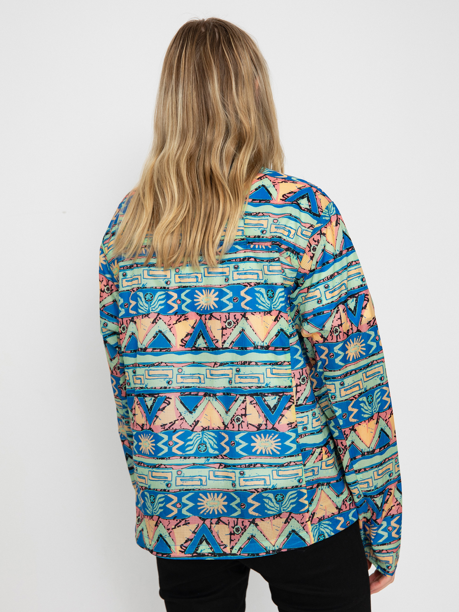 Яке Patagonia Houdini Stash Wmn (high hopes geo salamander green)