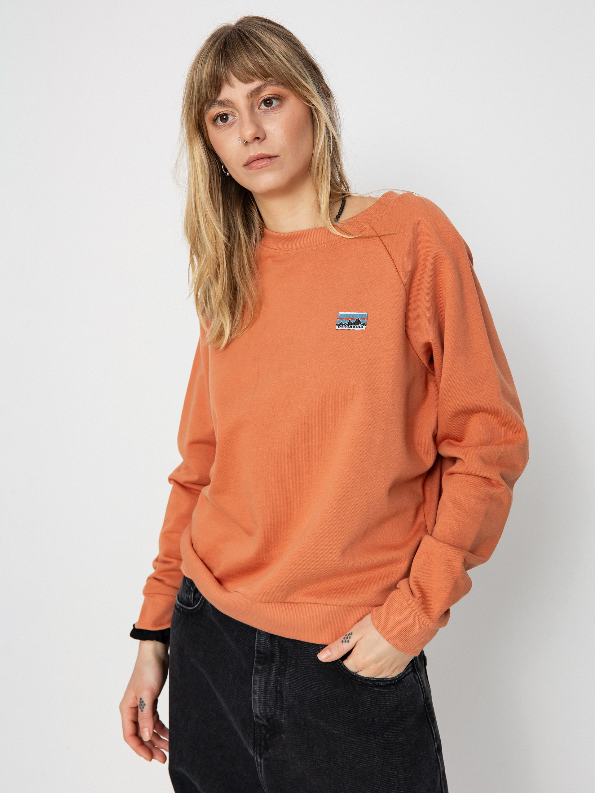 Суитшърт Patagonia Regenerative Organic Certified Cotton Essential Wmn (sienna clay)