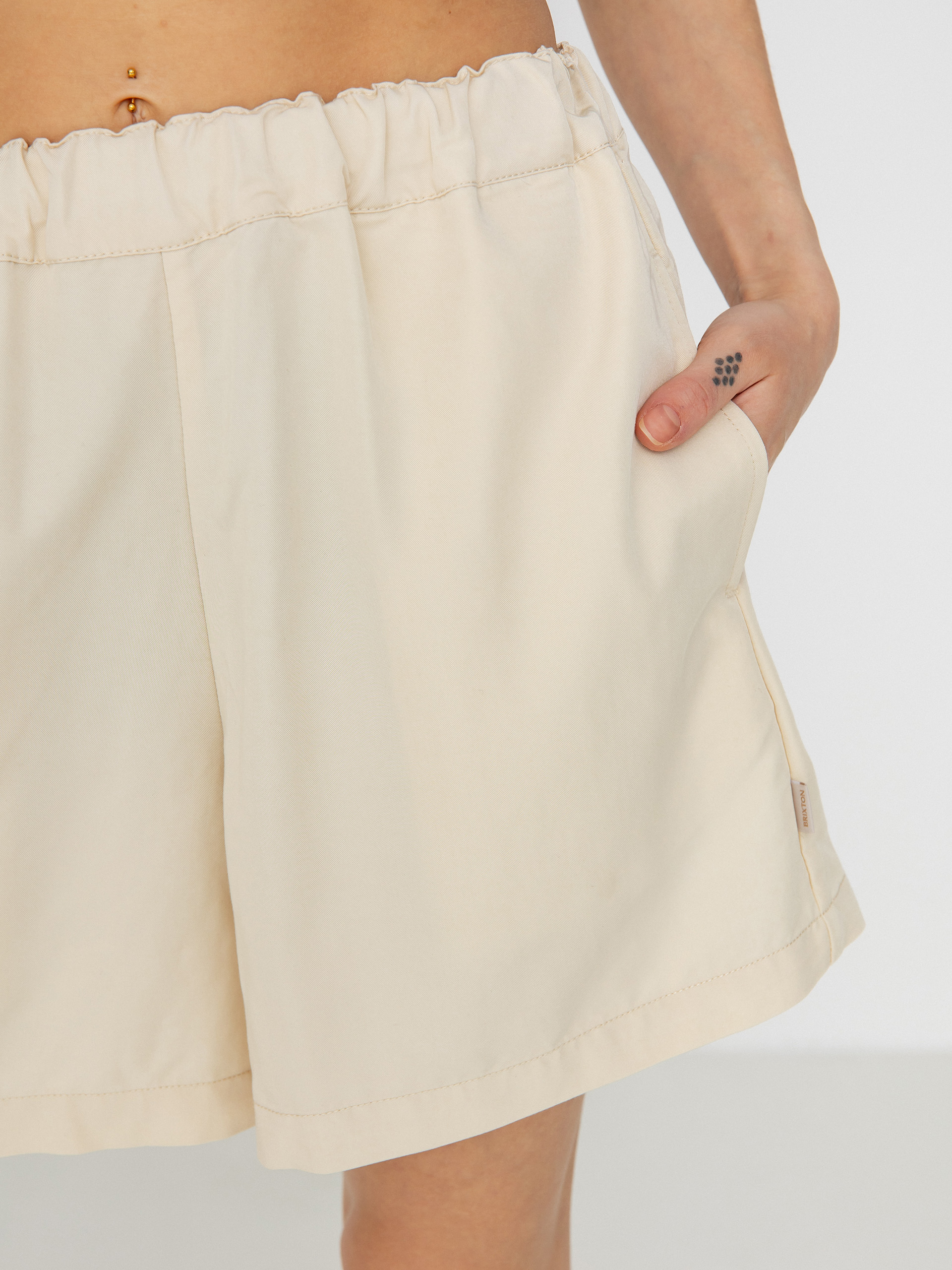 Къси панталони Brixton Polanco Wmn (white smoke)