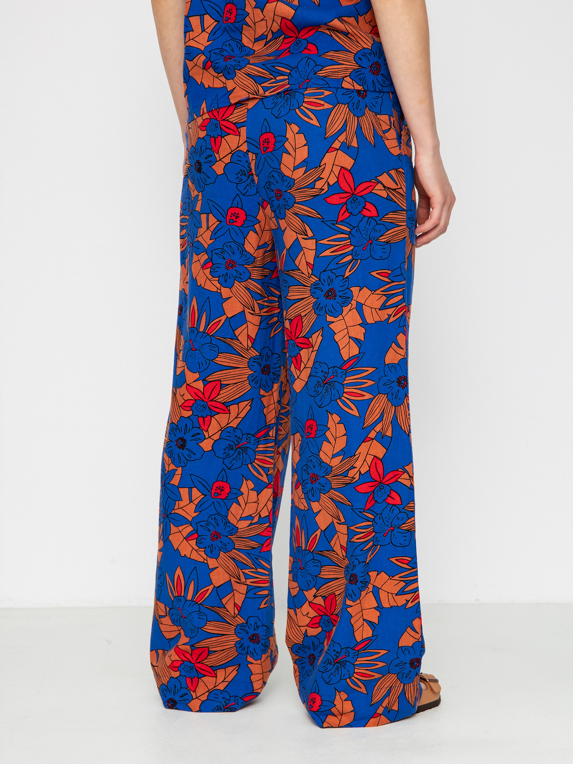 Панталони Brixton Mercado Linen Wmn (terracotta)