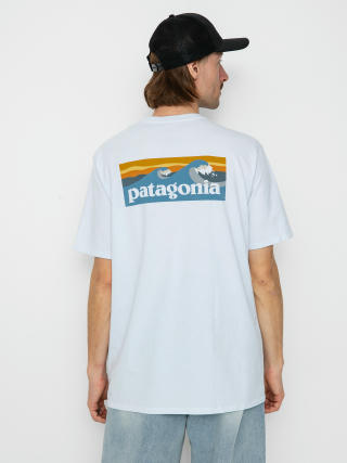 Тениска Patagonia Boardshort Logo Pocket Responsibili (white)