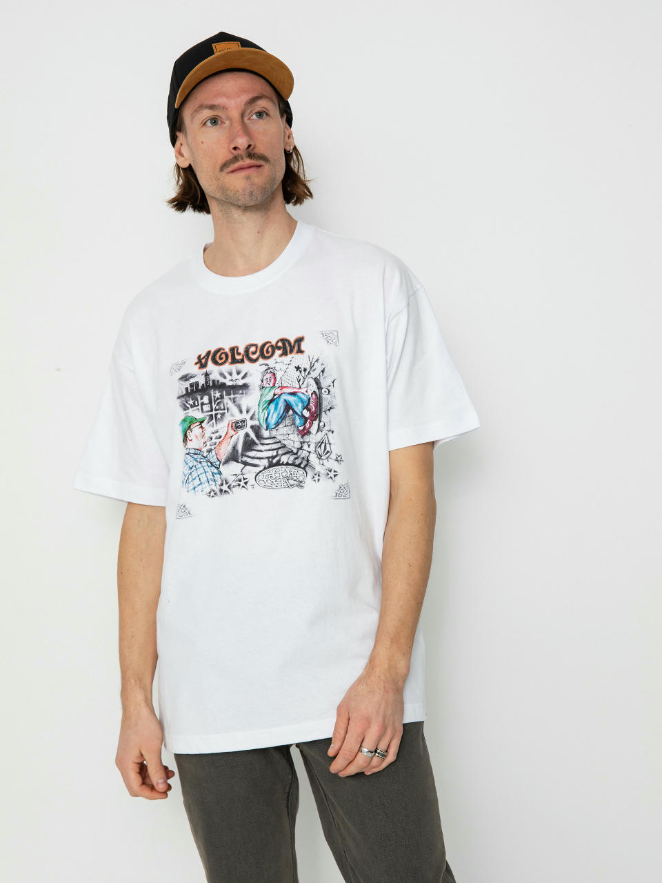 Тениска Volcom Street Keutchi (white)