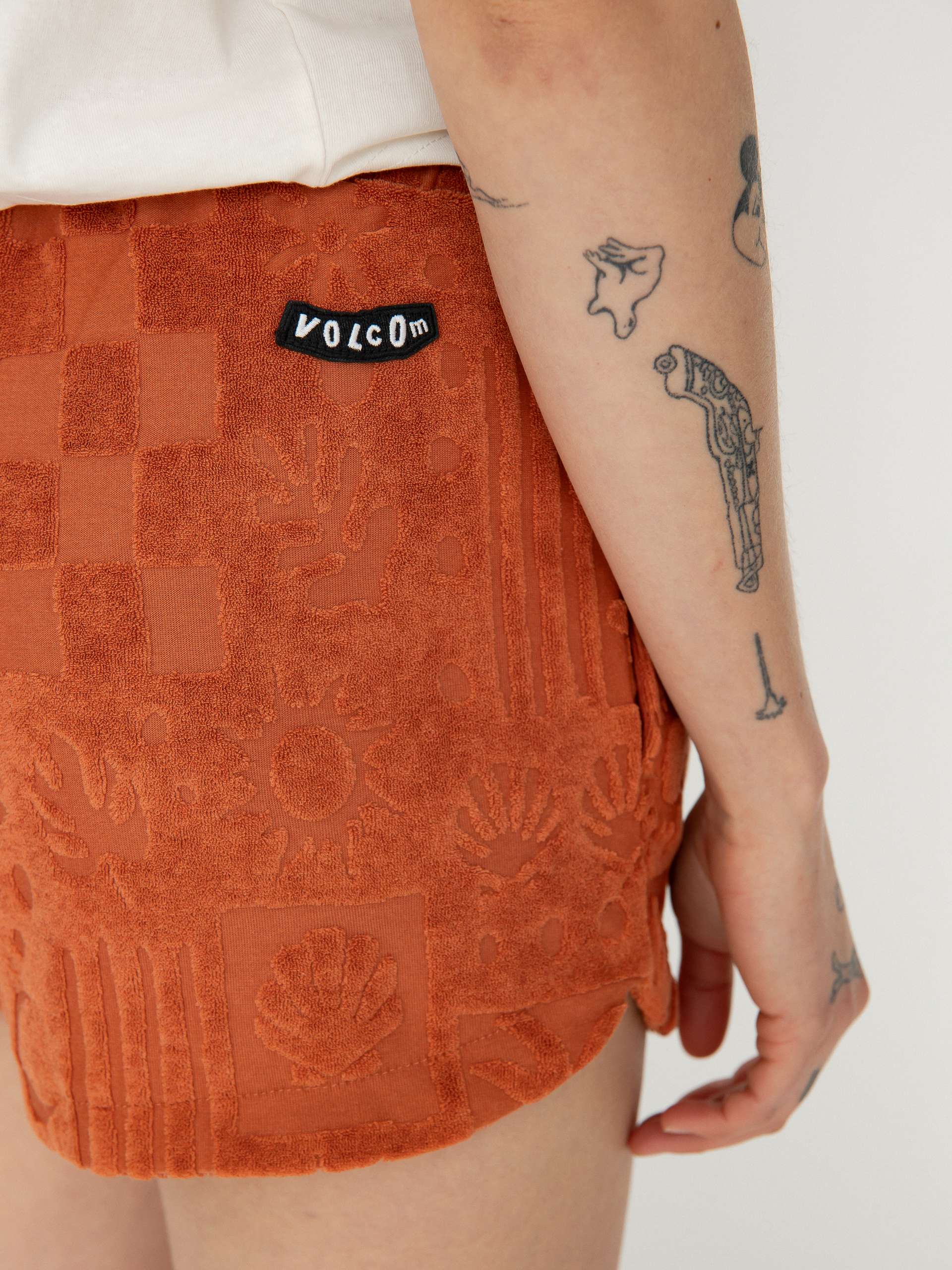 Къси панталони Volcom Sunny Wild Terry Cloth Wmn (rosewood)