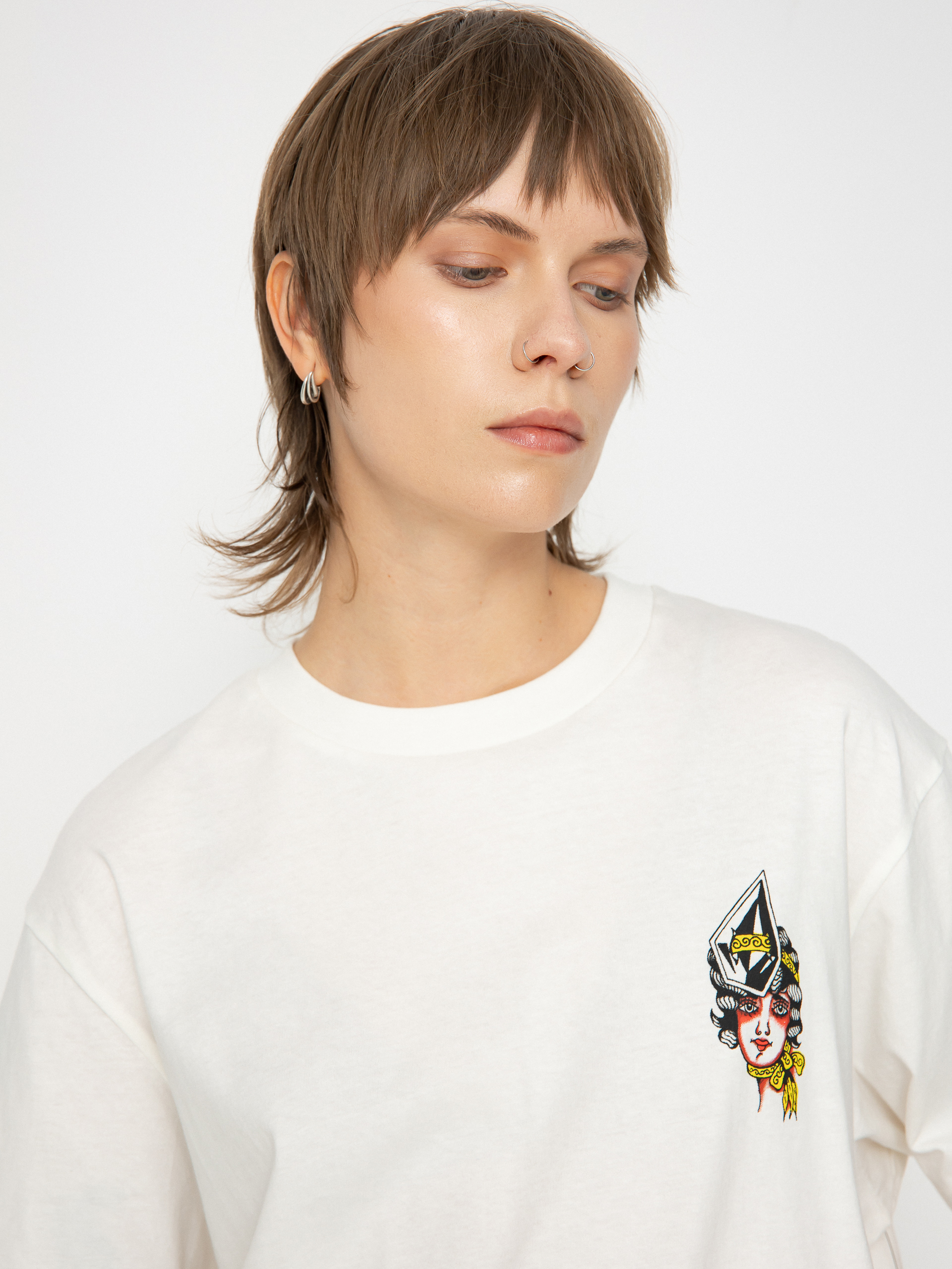 Тениска Volcom Drumstone Wmn (star white)