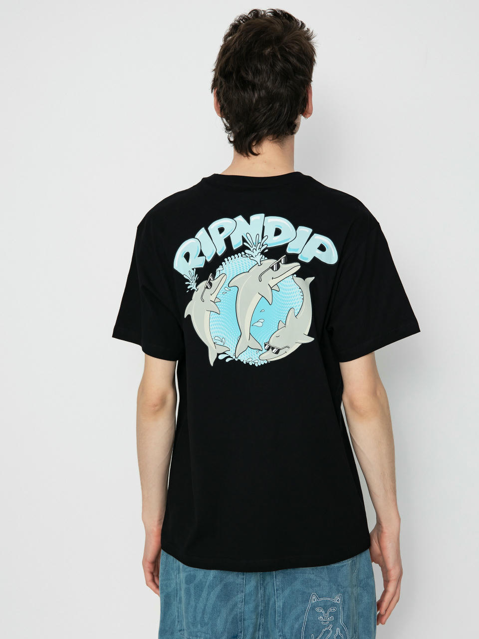 Тениска RipNDip Dolphin Dudes (black)