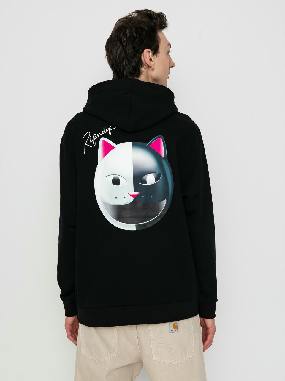 Суитшърт с качулка RipNDip Lose Yourself HD (black)