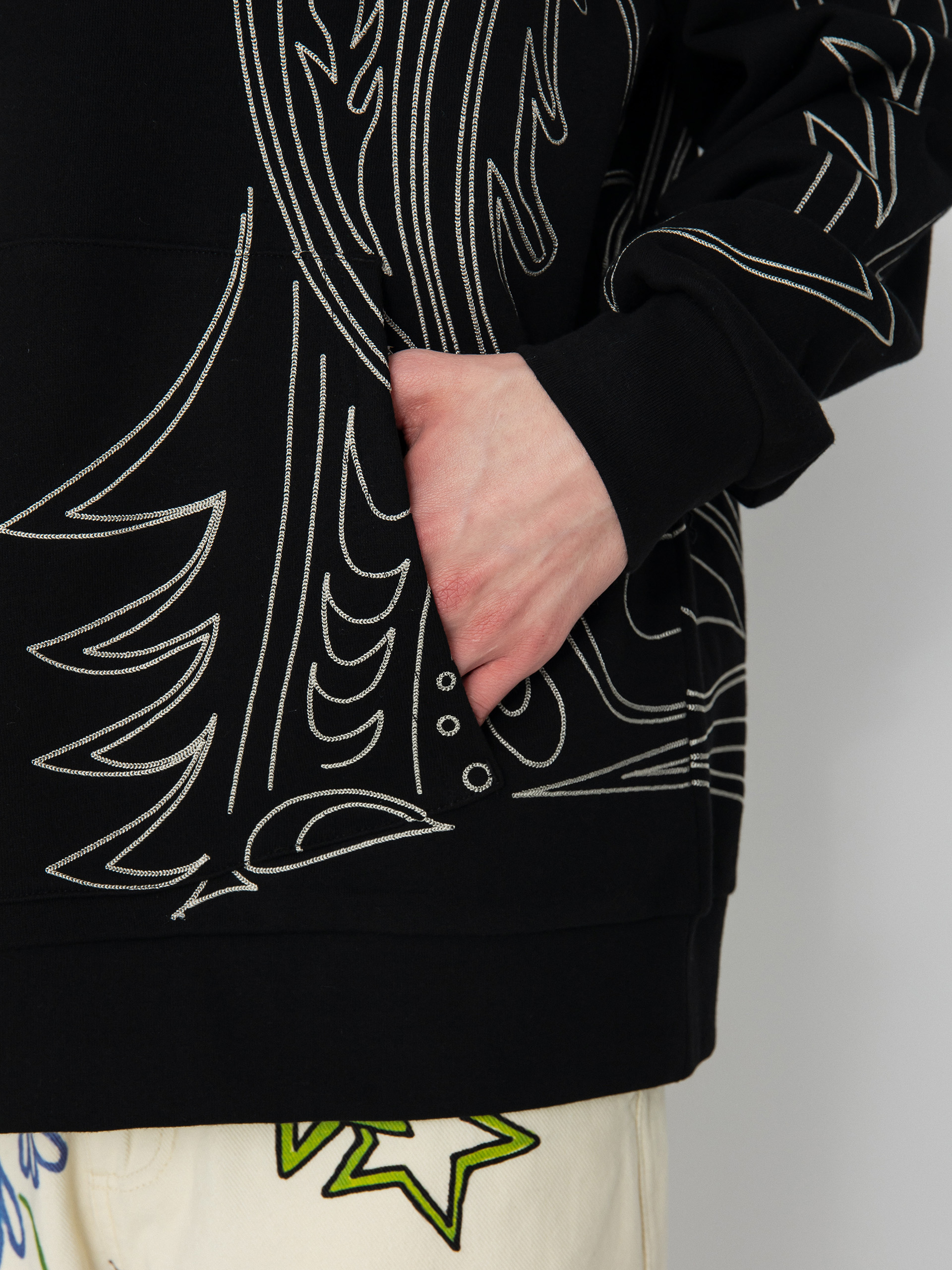 Суитшърт с качулка RipNDip Howdy HD (black)