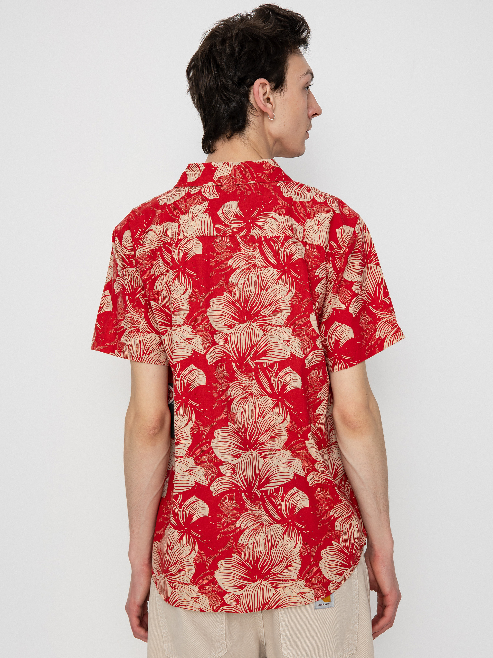 Риза Brixton Charter Print (casa red/oatmilk floral)