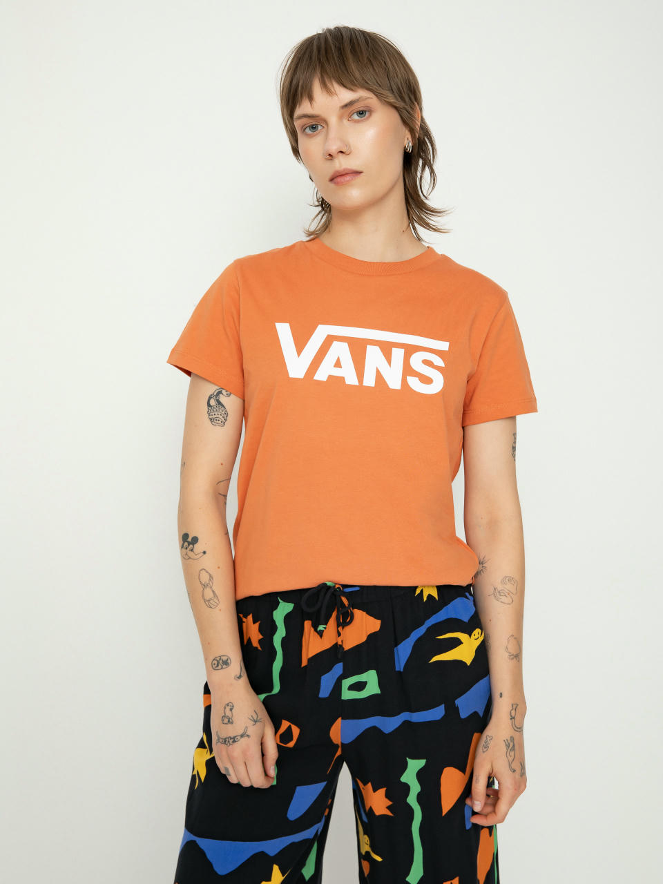 Тениска Vans Flying V Crew Wmn (flying v autumn leaf)