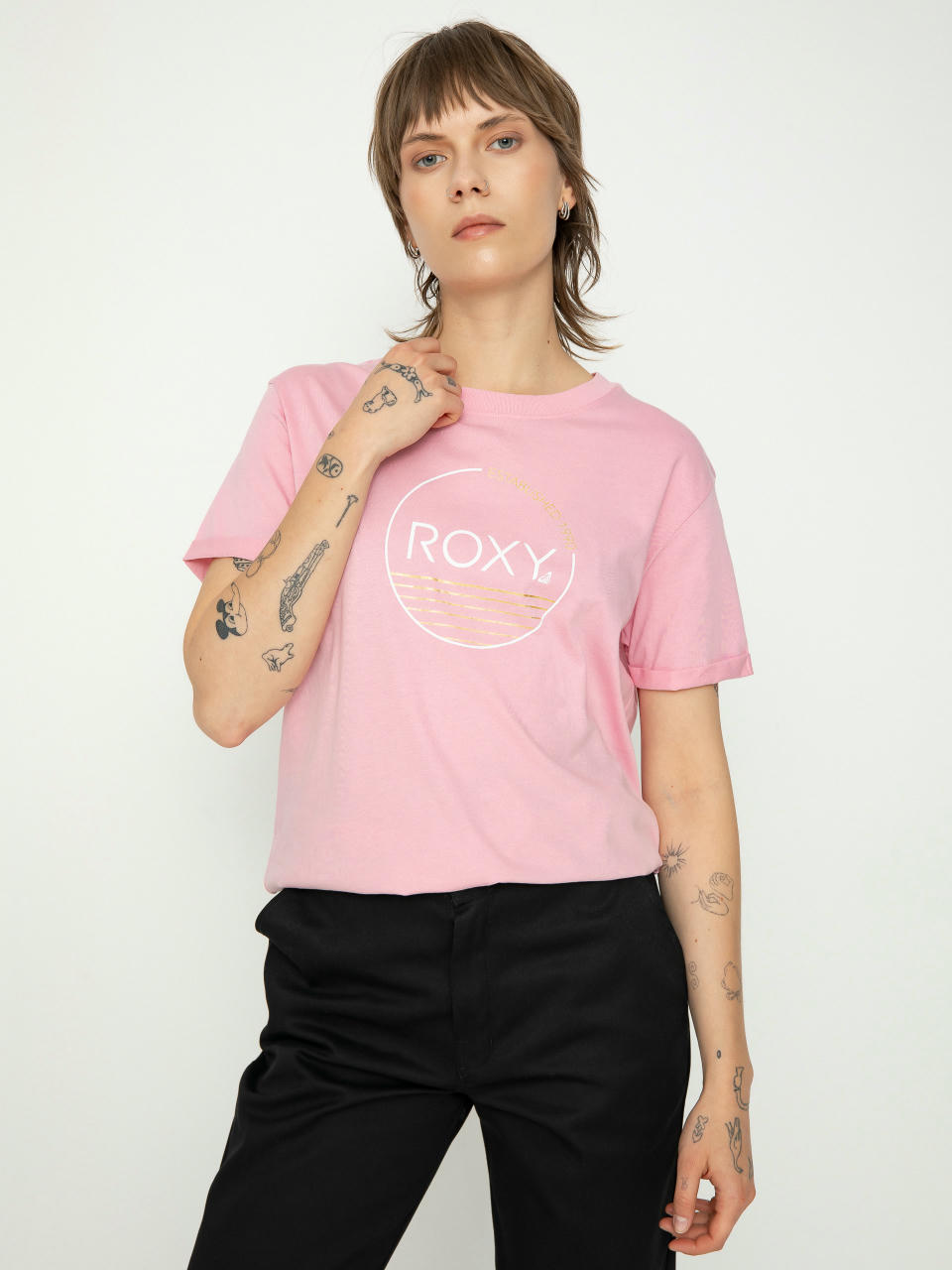 Тениска Roxy Noon Ocean Wmn (m pink)