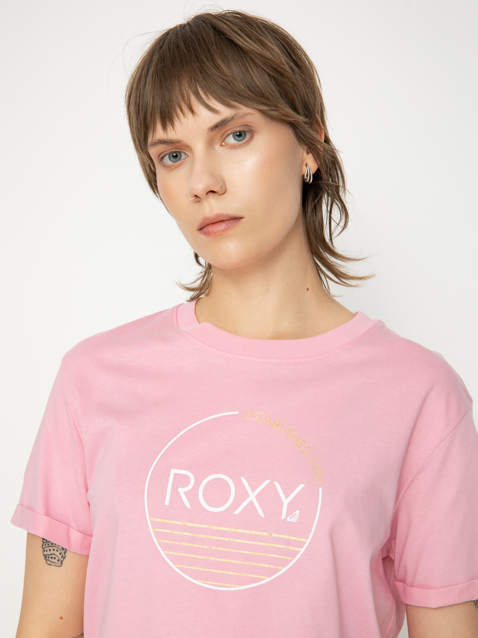 Тениска Roxy Noon Ocean Wmn (m pink)
