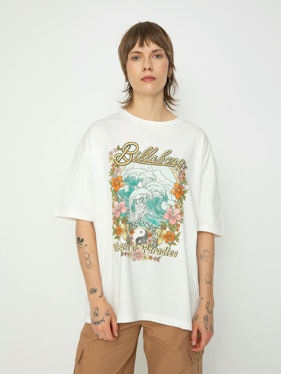 Тениска Billabong Return To Paradise Wmn (salt crystal)