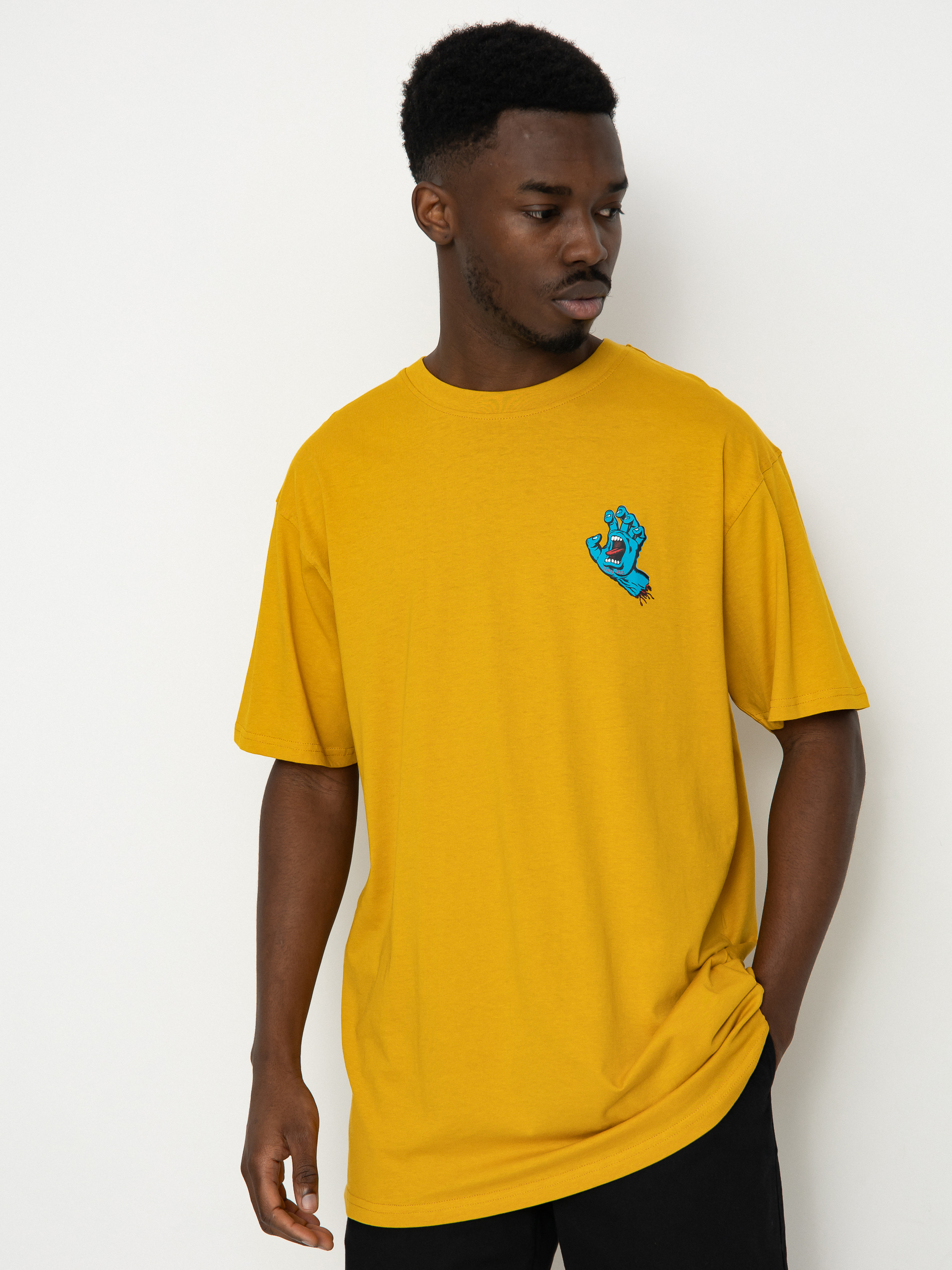 Тениска Santa Cruz Screaming Hand Chest (old gold)