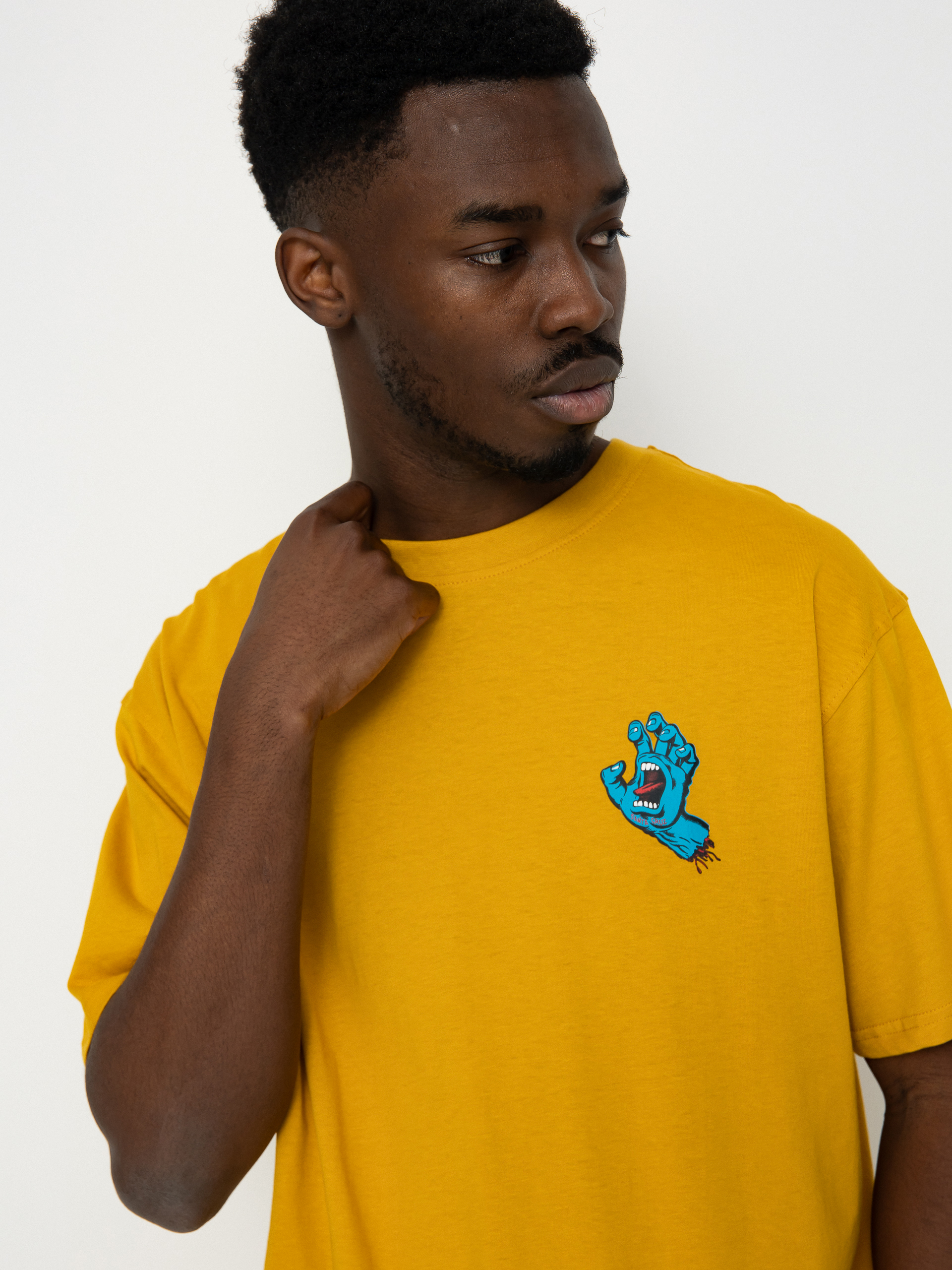 Тениска Santa Cruz Screaming Hand Chest (old gold)