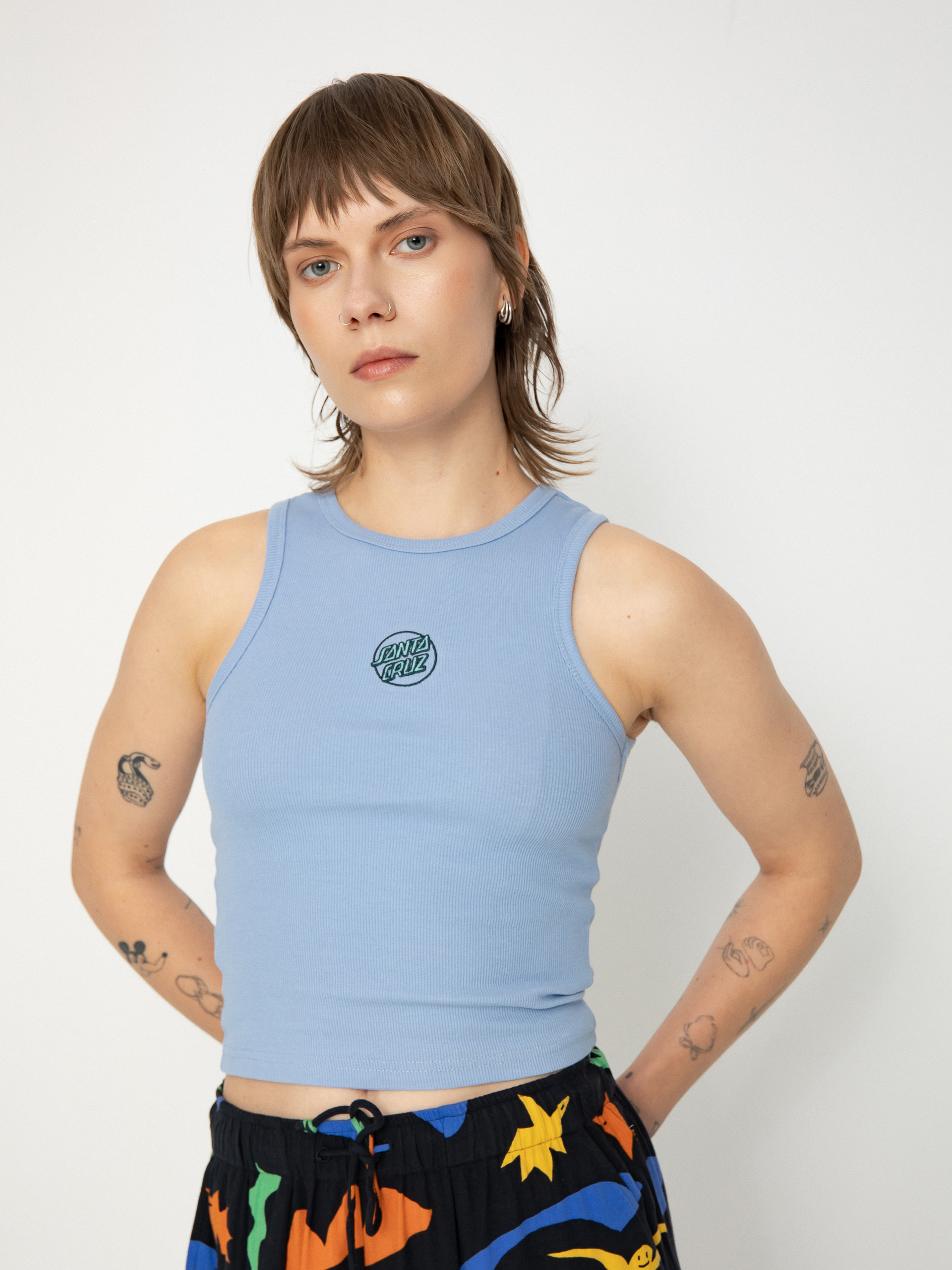 Тениска Santa Cruz Partial Dot Emb Wmn (hyacinth)