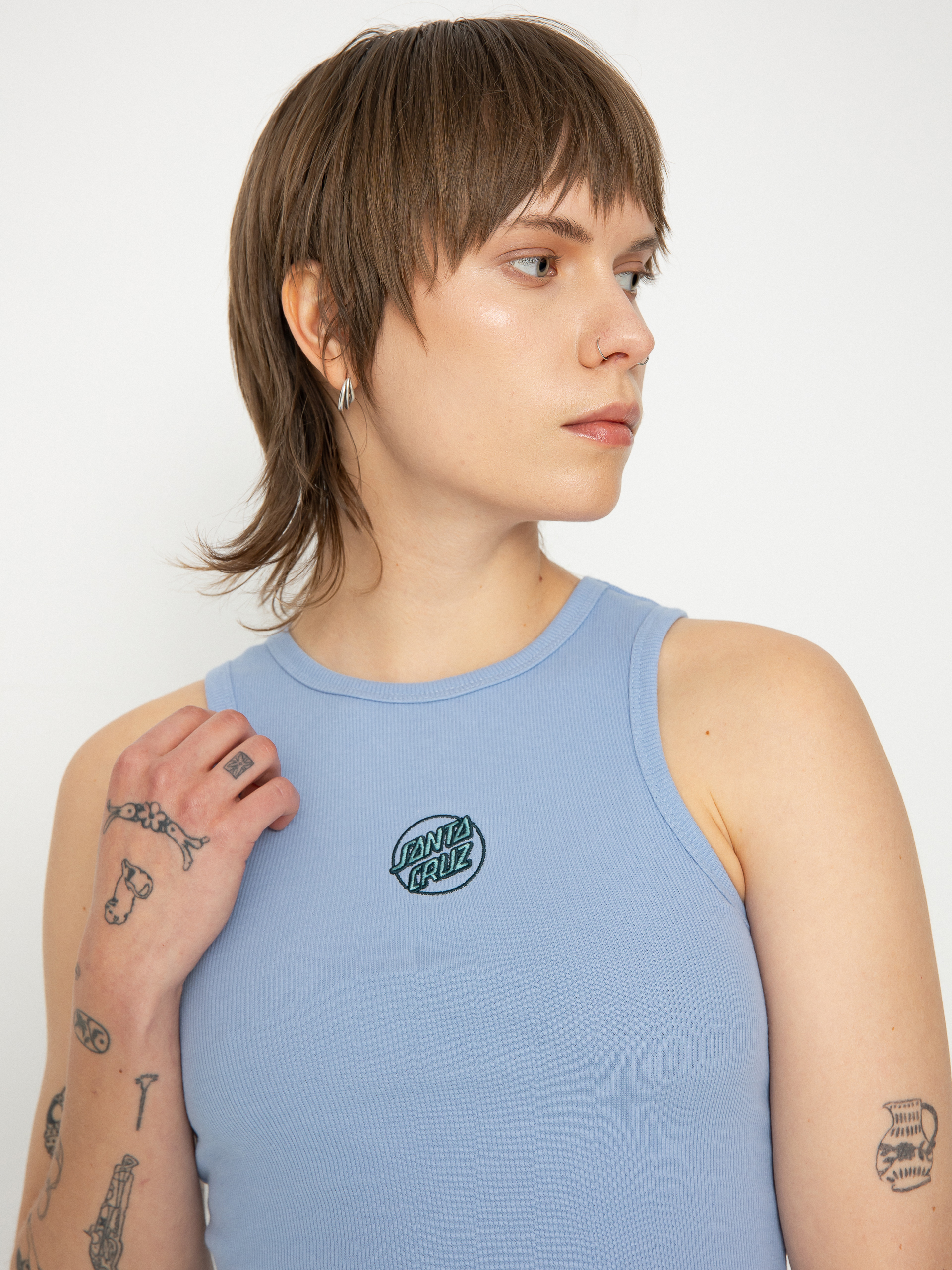 Тениска Santa Cruz Partial Dot Emb Wmn (hyacinth)