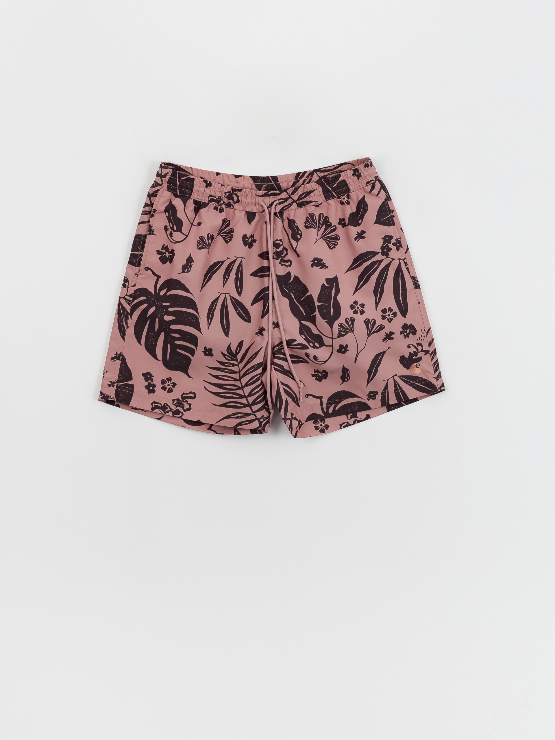 Къси панталони Carhartt WIP Slater Swim (woodblock print/glassy pink)