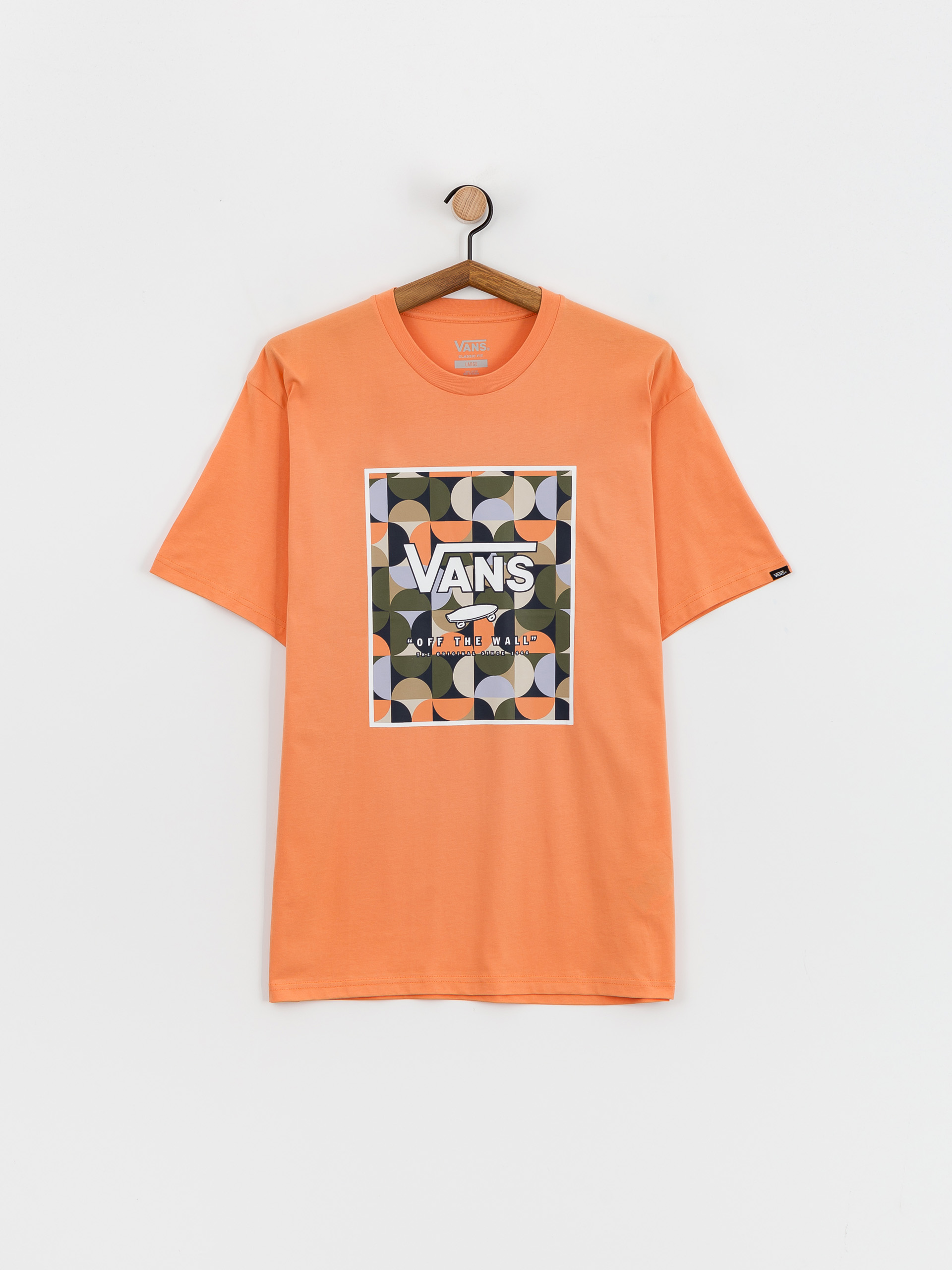 Риза Vans Classic Print Box (copper tan/white)