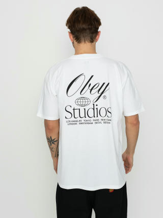 Тениска OBEY Studios Worldwide (white)