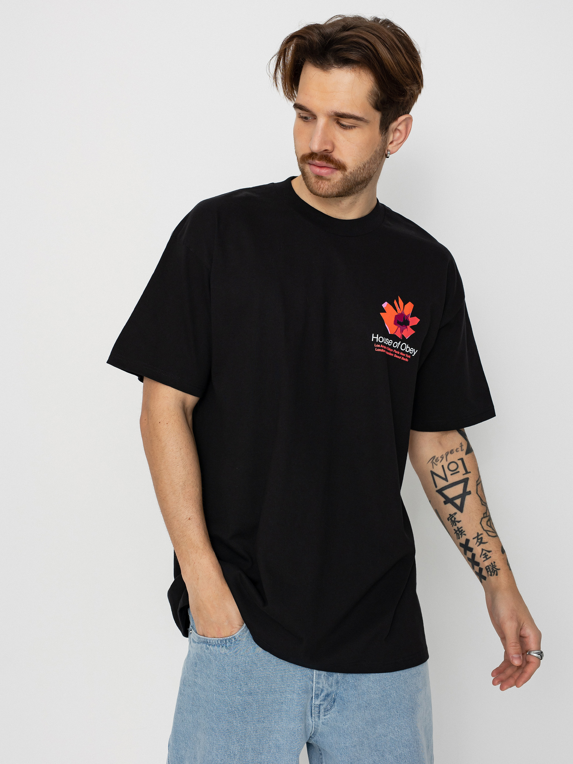 Тениска OBEY House Of Obey Floral (black)