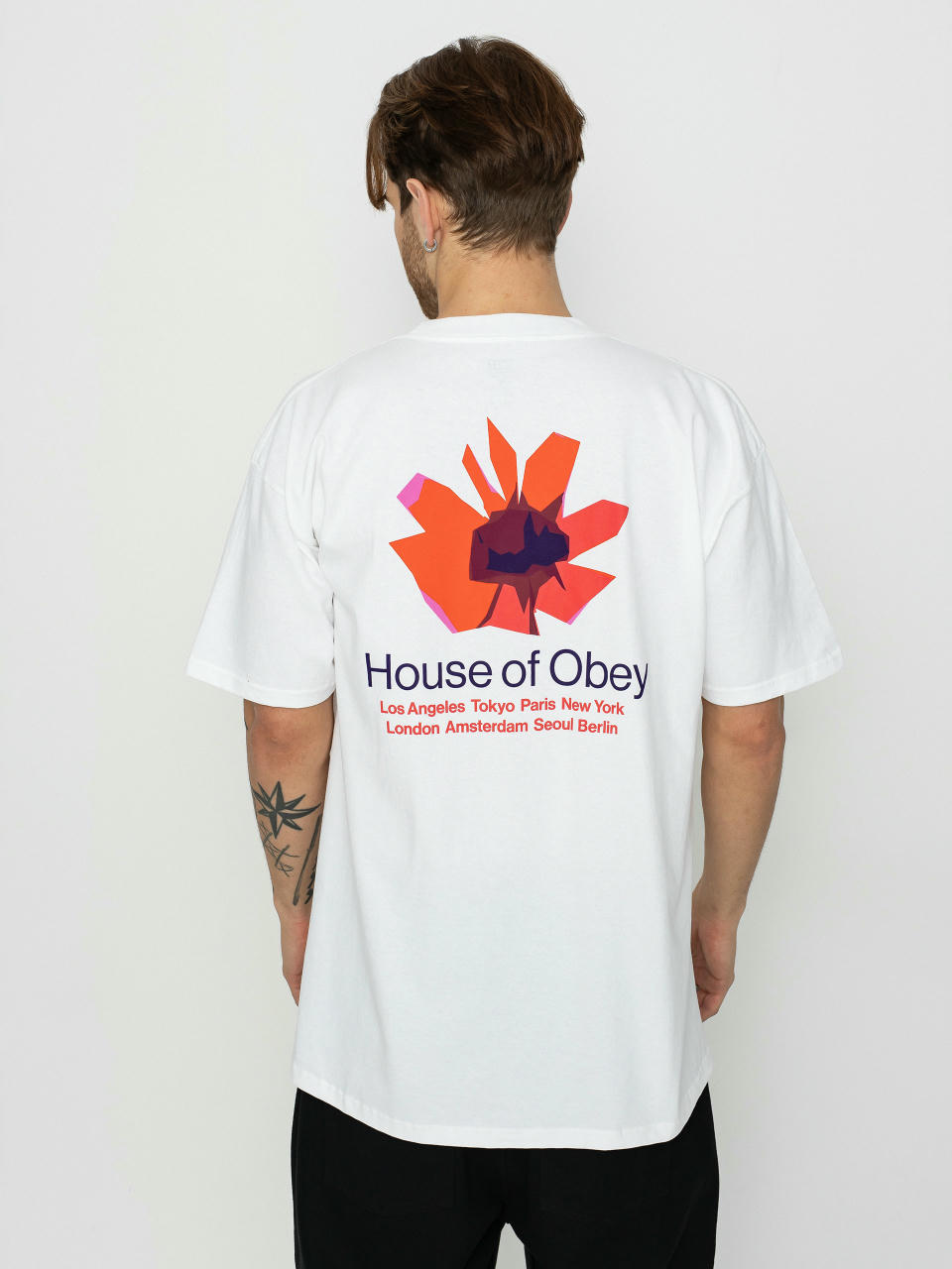 Тениска OBEY House Of Obey Floral (white)