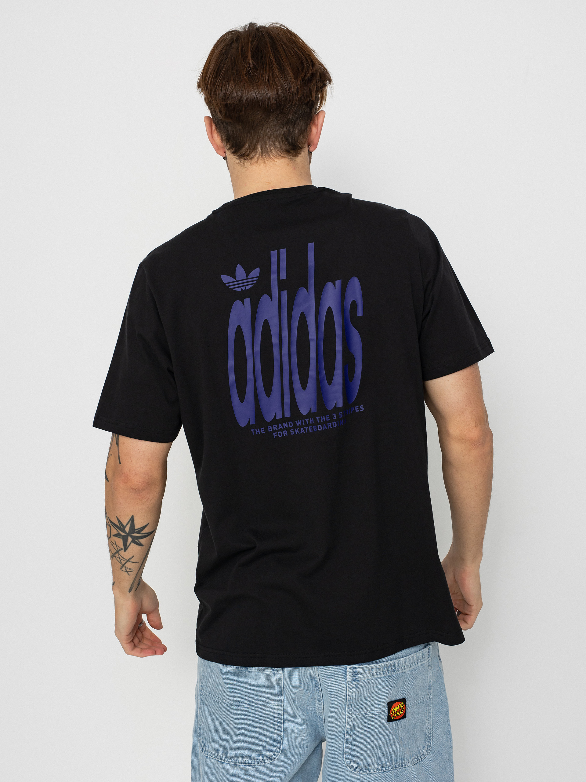 Тениска adidas 4.0 Stlogo (black/cpurpl)