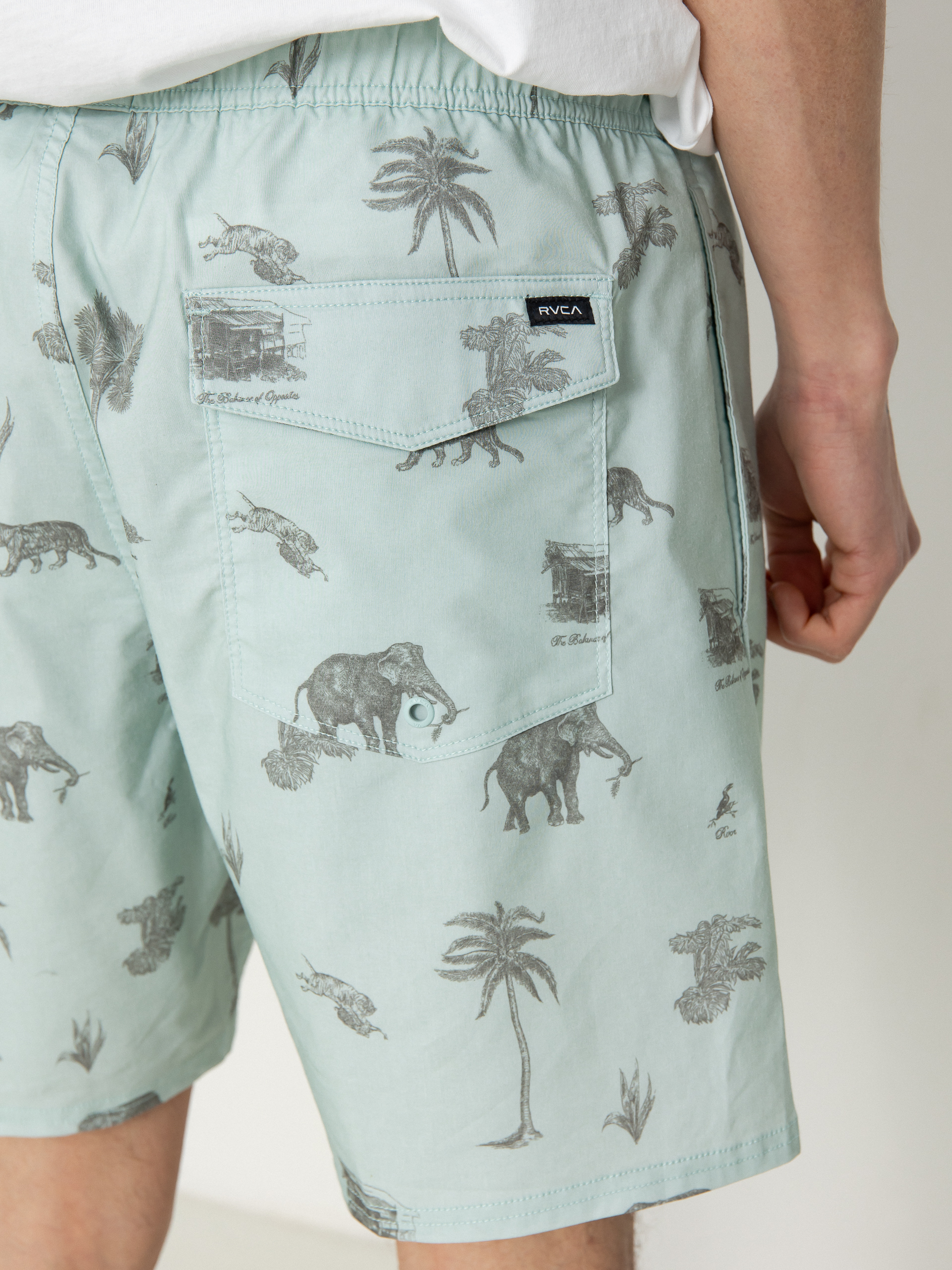 Плажни къси панталони RVCA Barnes Elastic (cool blue)