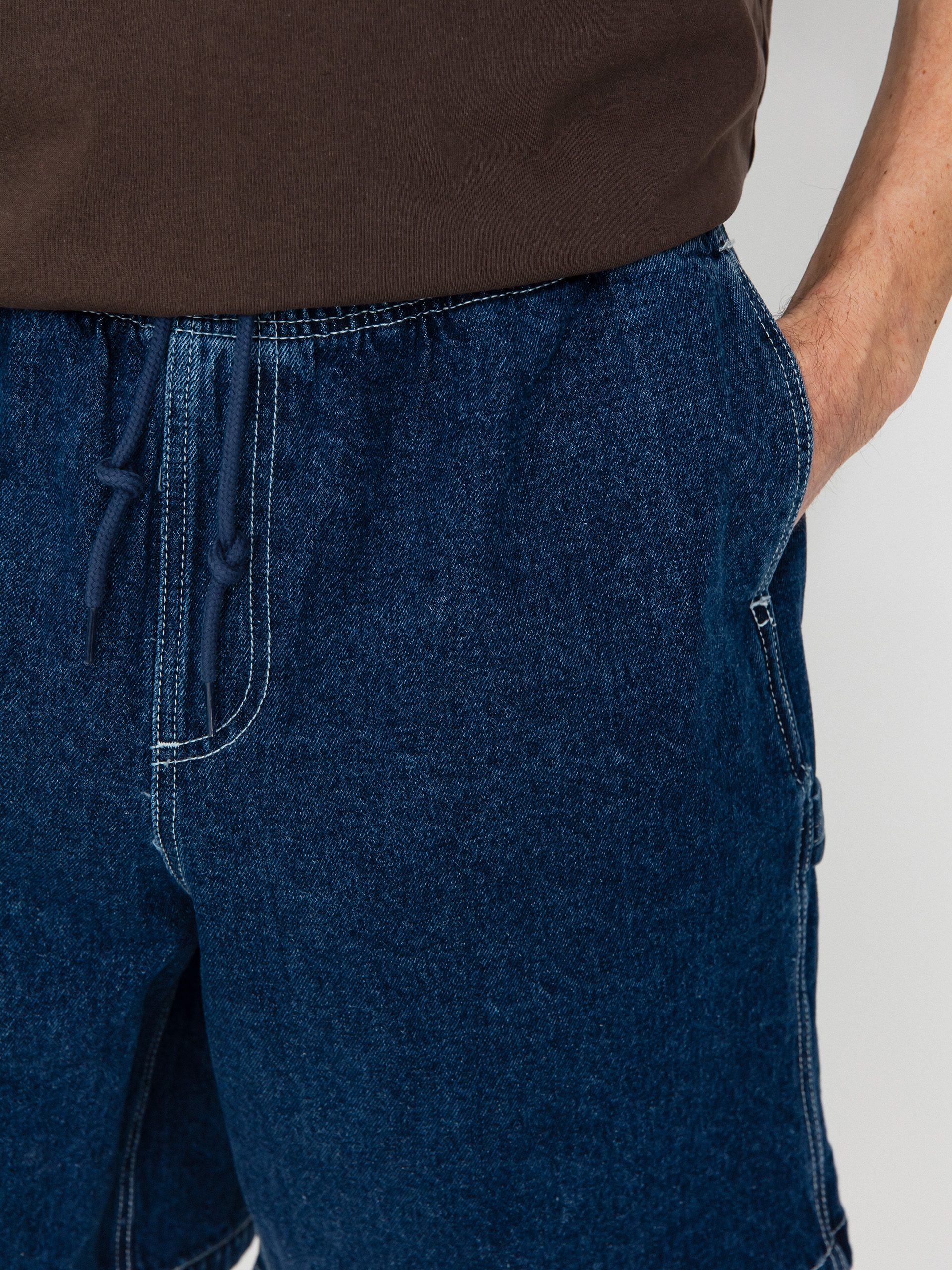 Къси панталони OBEY Easy Denim Carpenter (stone wash indigo)