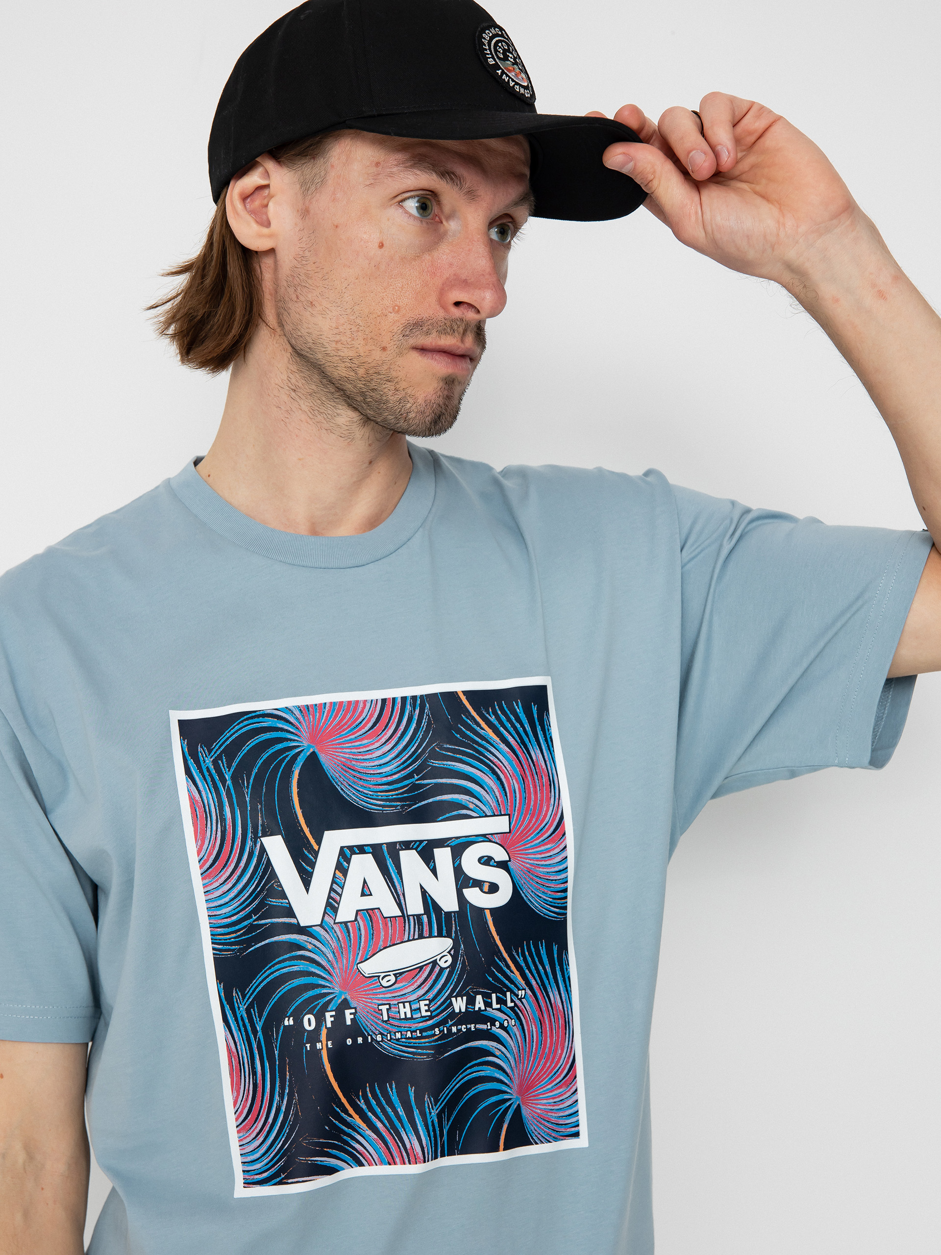 Риза Vans Classic Print Box (dusty blue/white)