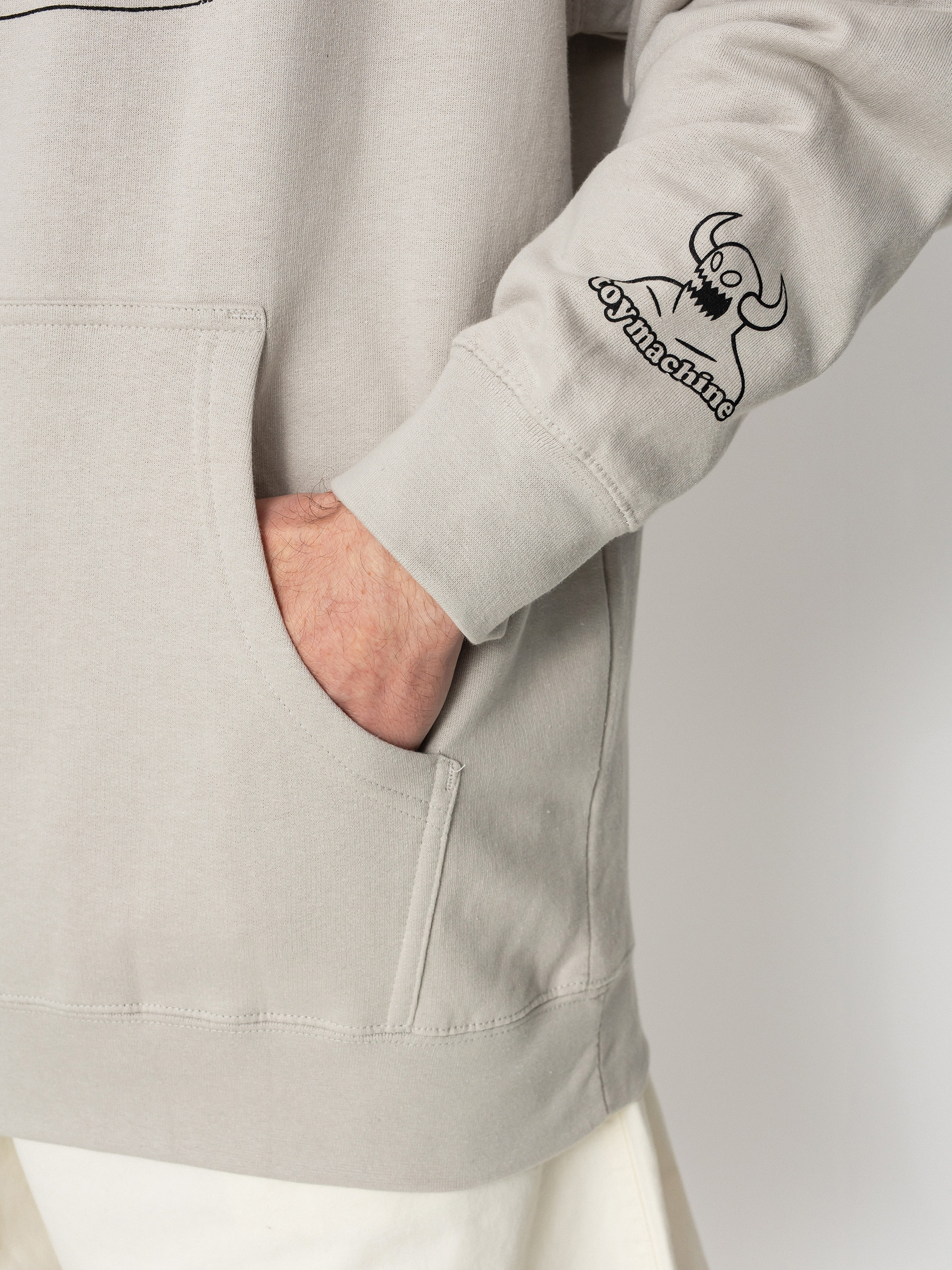 Суитшърт с качулка Toy Machine Youthful HD (bone)