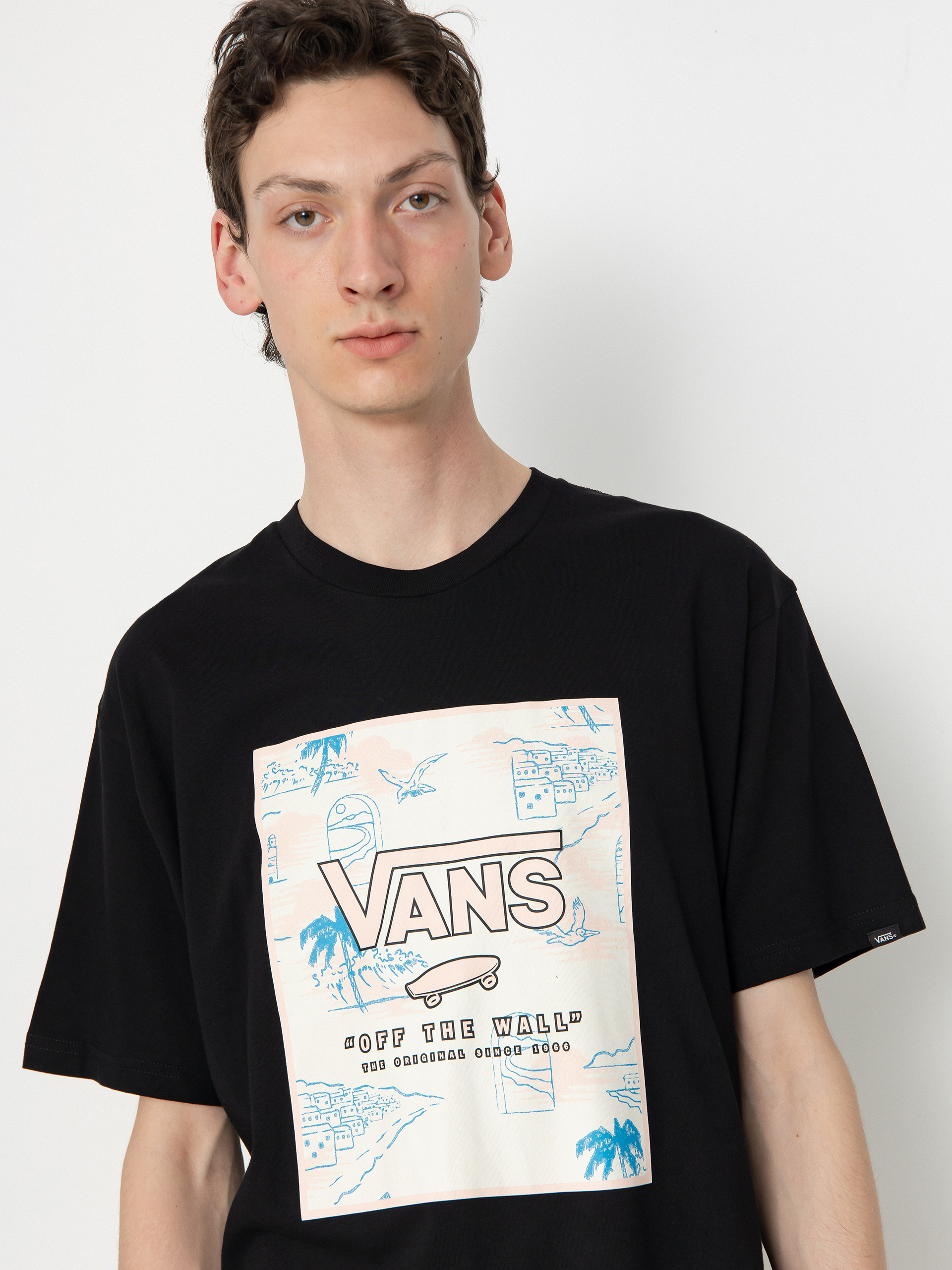 Риза Vans Classic Print Box (black/chintz rose)