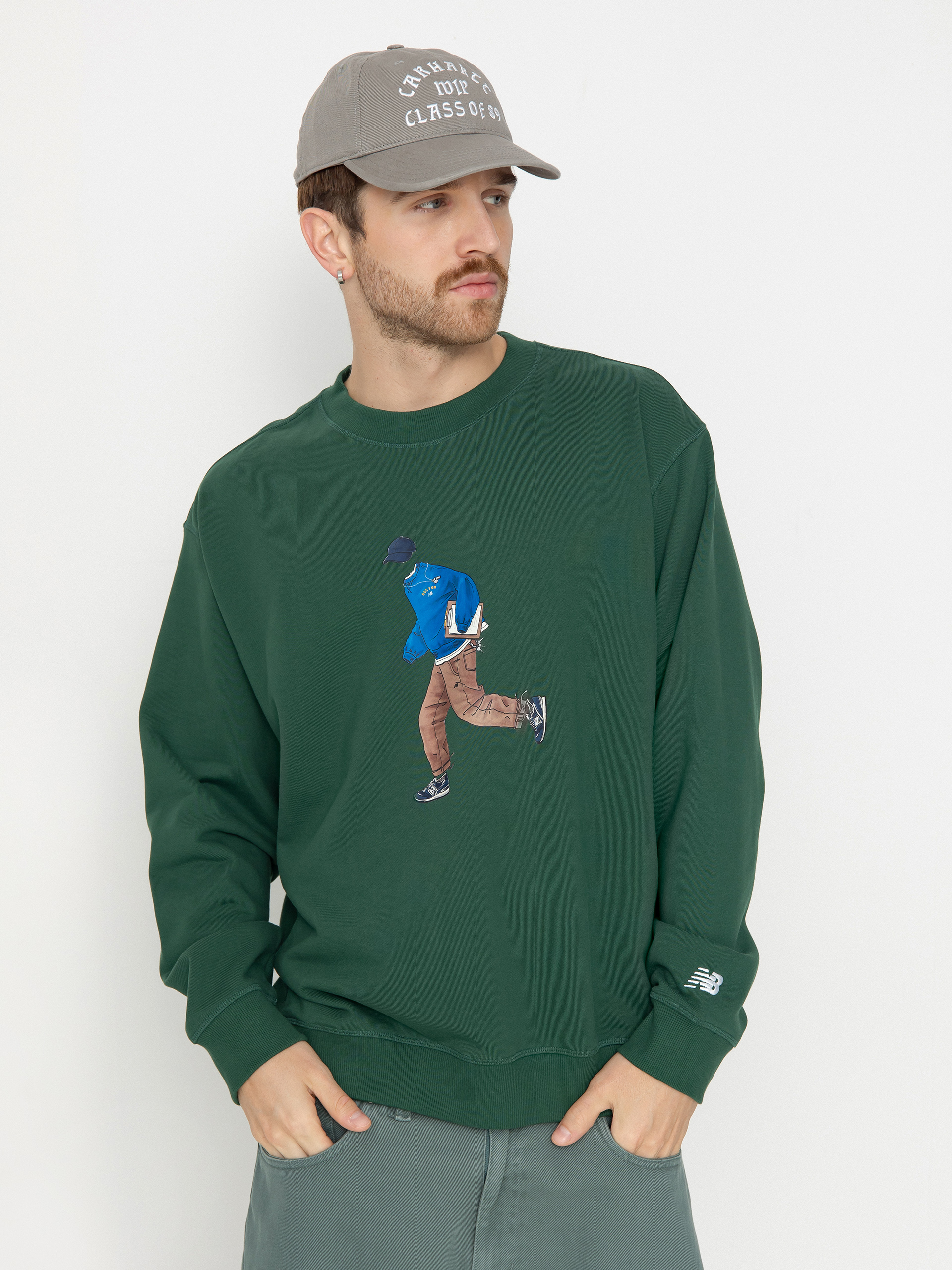 Суитшърт с качулка New Balance Athletics Sport