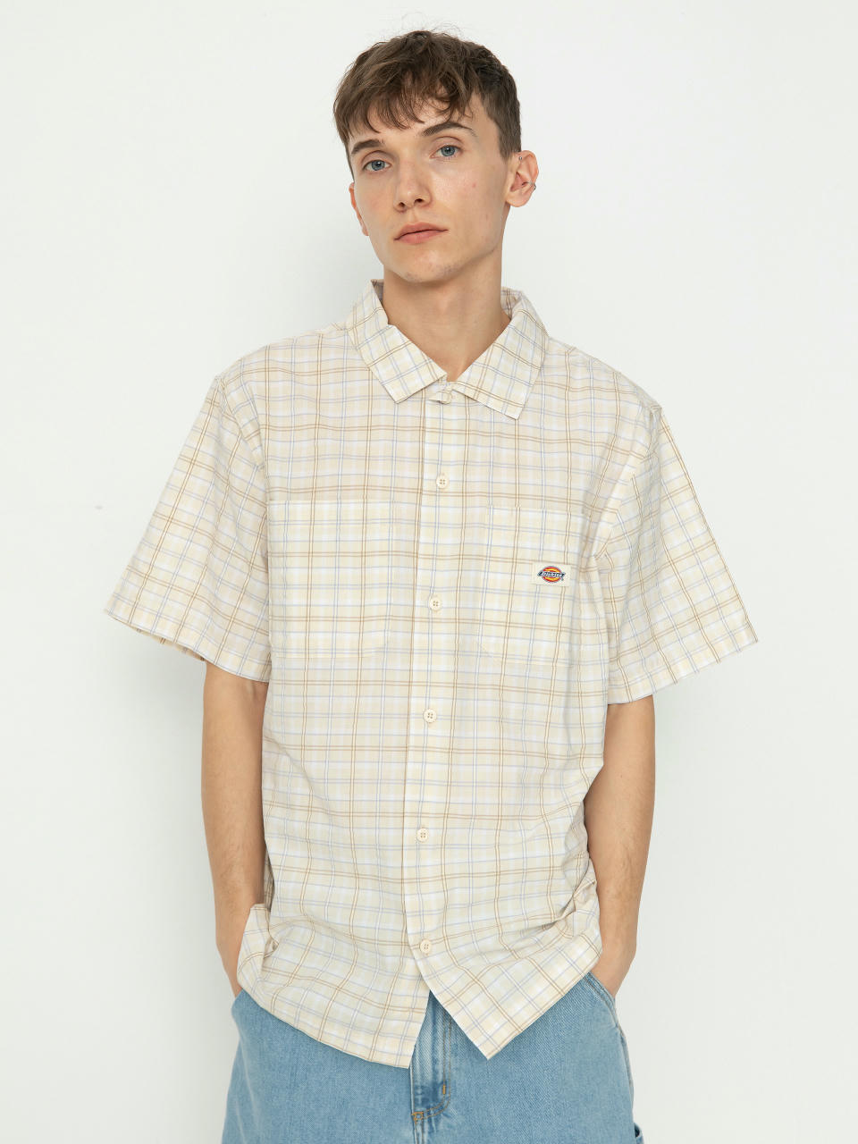 Риза Dickies Surry Shirt (outdoor check whitecap)