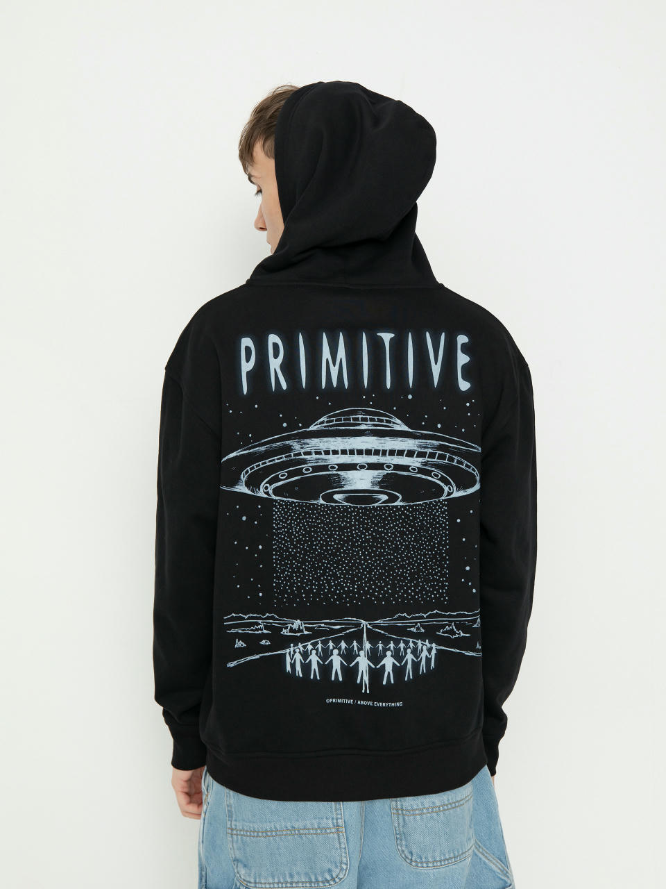 Суитшърт с качулка Primitive Contact ZHD (black)