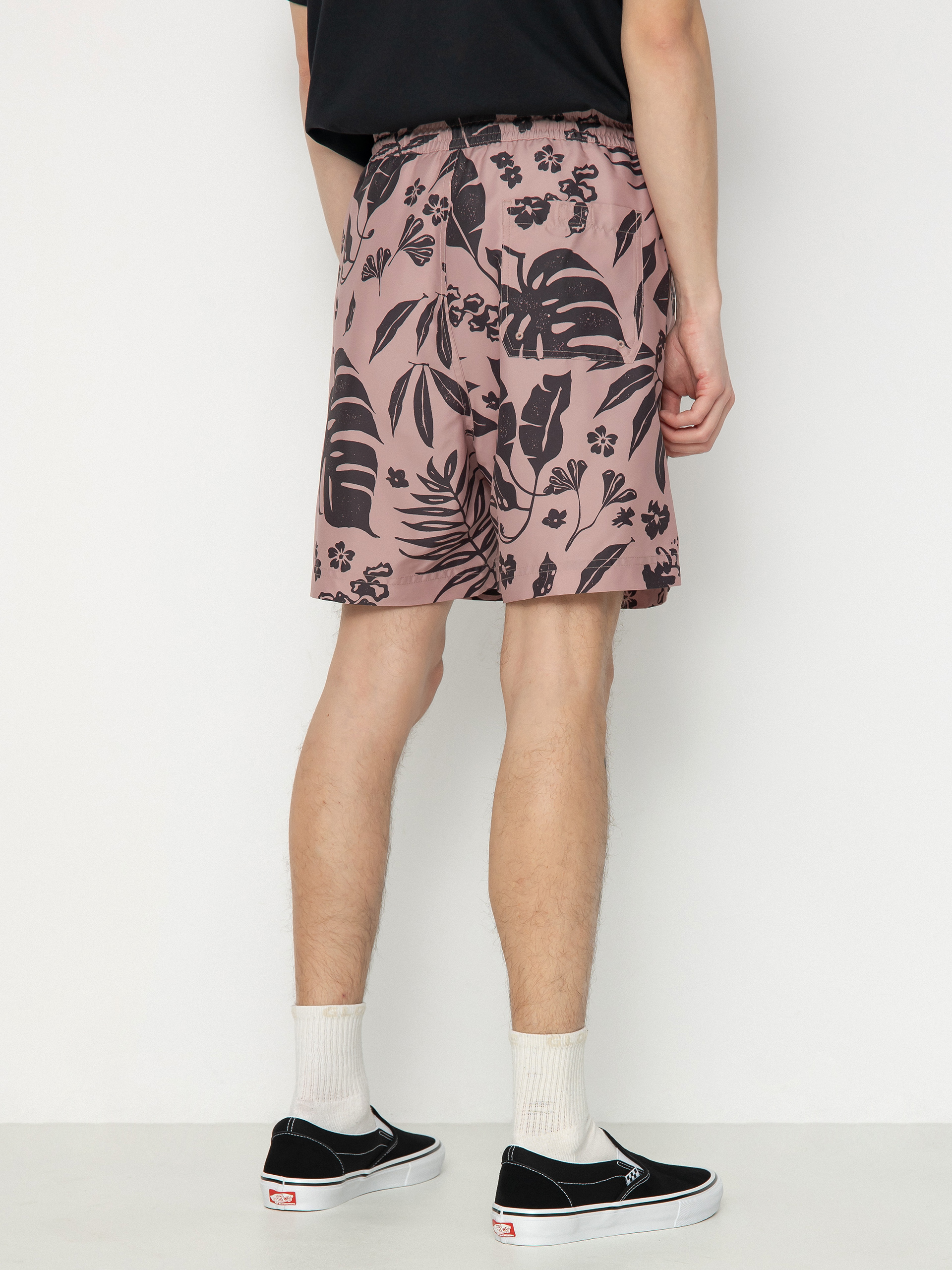 Къси панталони Carhartt WIP Slater Swim (woodblock print/glassy pink)