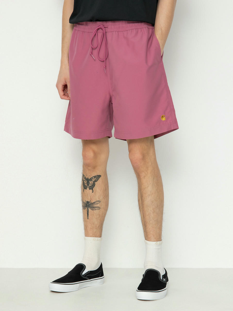 Къси панталони Carhartt WIP Chase Swim (magenta/gold)