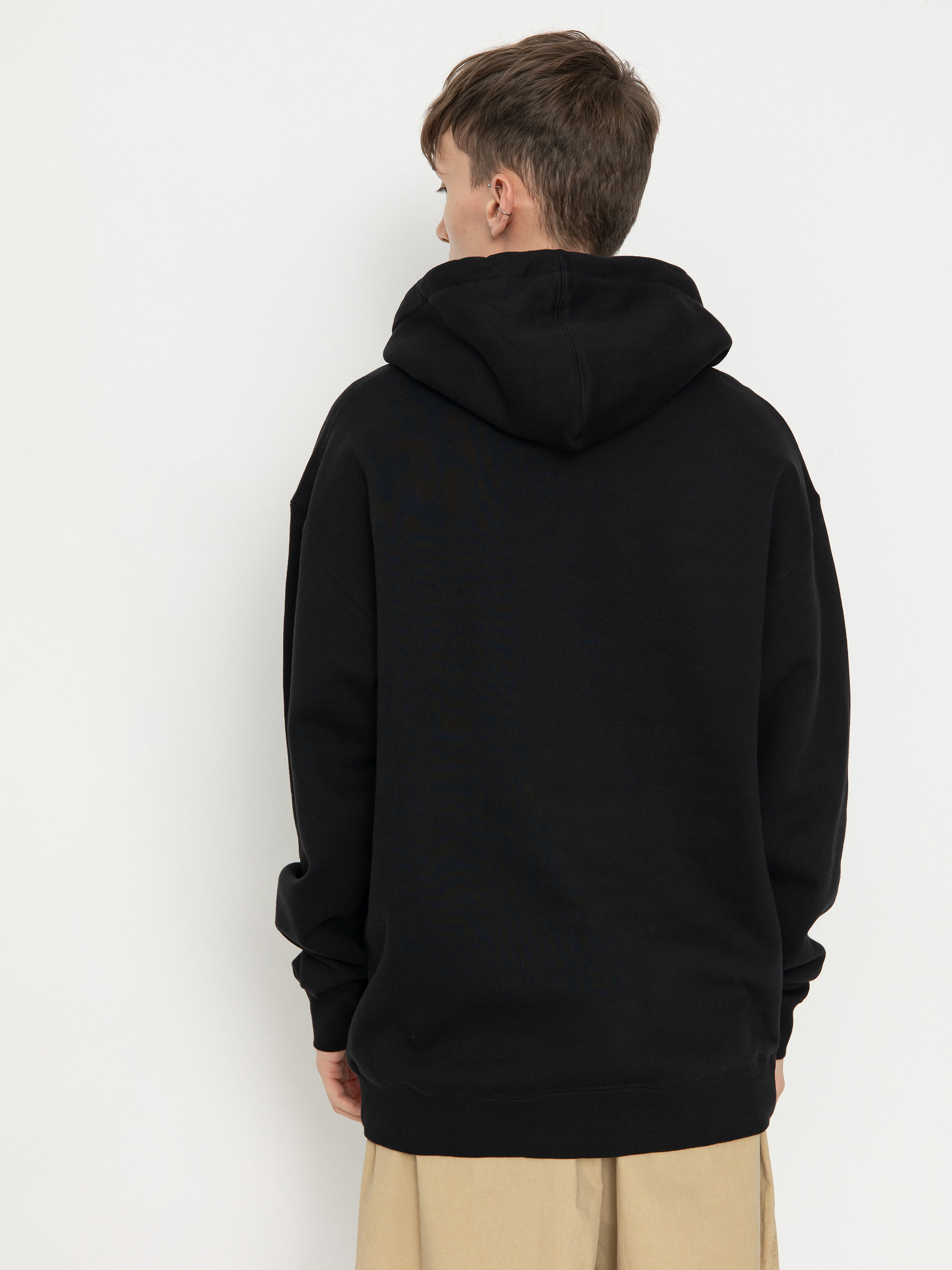 Суитшърт с качулка Spitfire Lil Beatdowns HD (black)