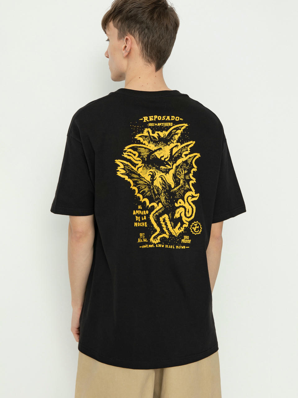 Тениска Antihero Carnales (black/gold)