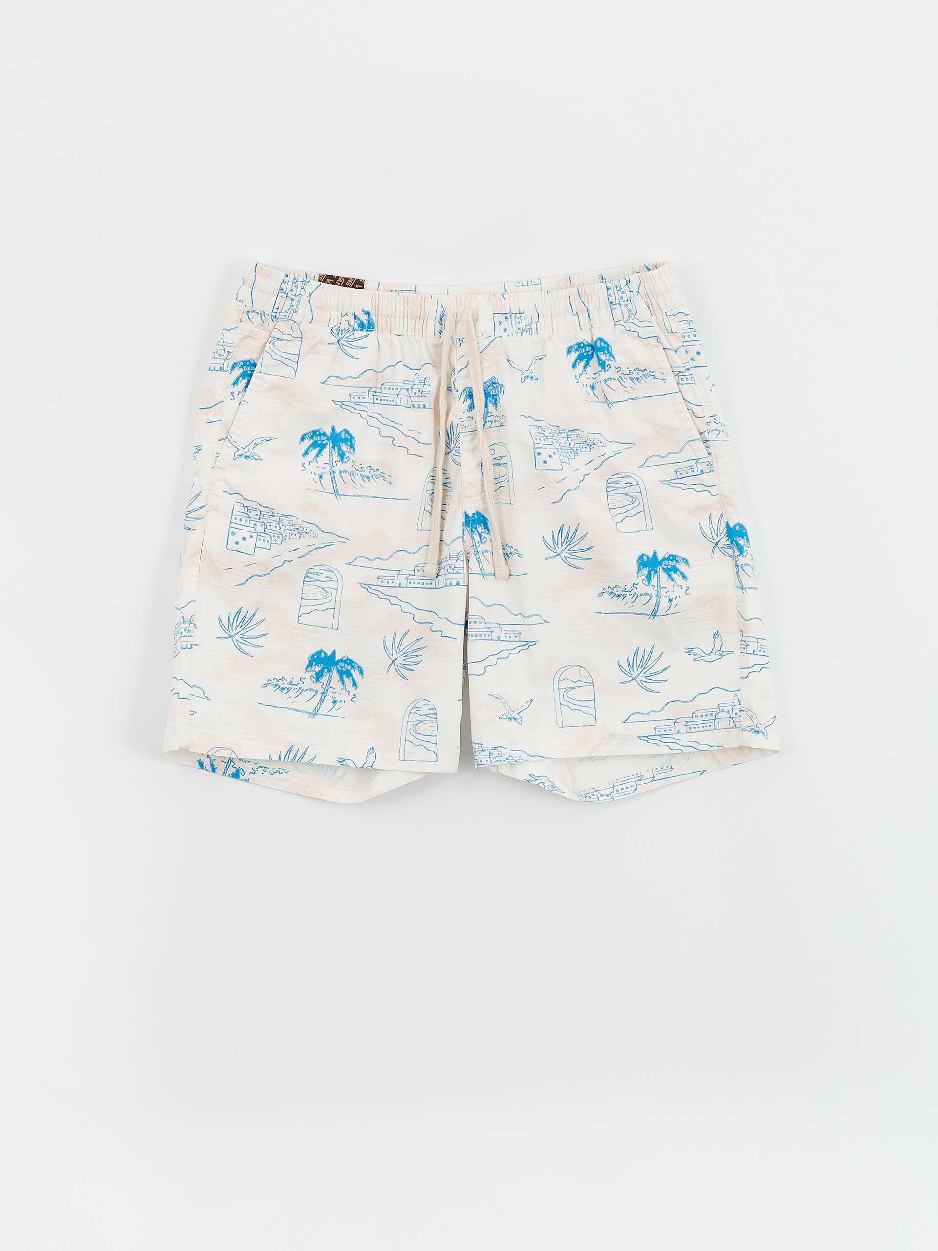 Къси панталони Vans Range Relaxed Elastic (marshmallow/malibu blue)