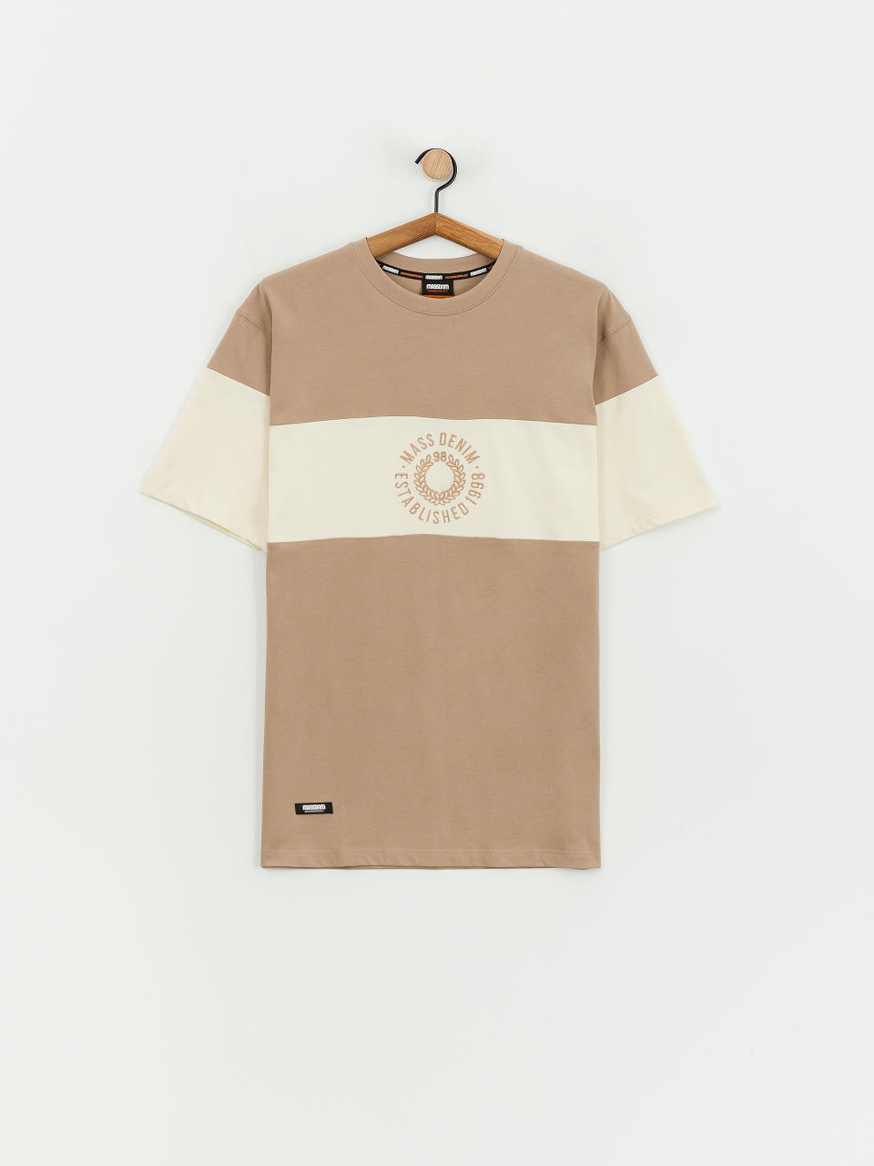 Тениска MassDnm Elementary (beige/off white)