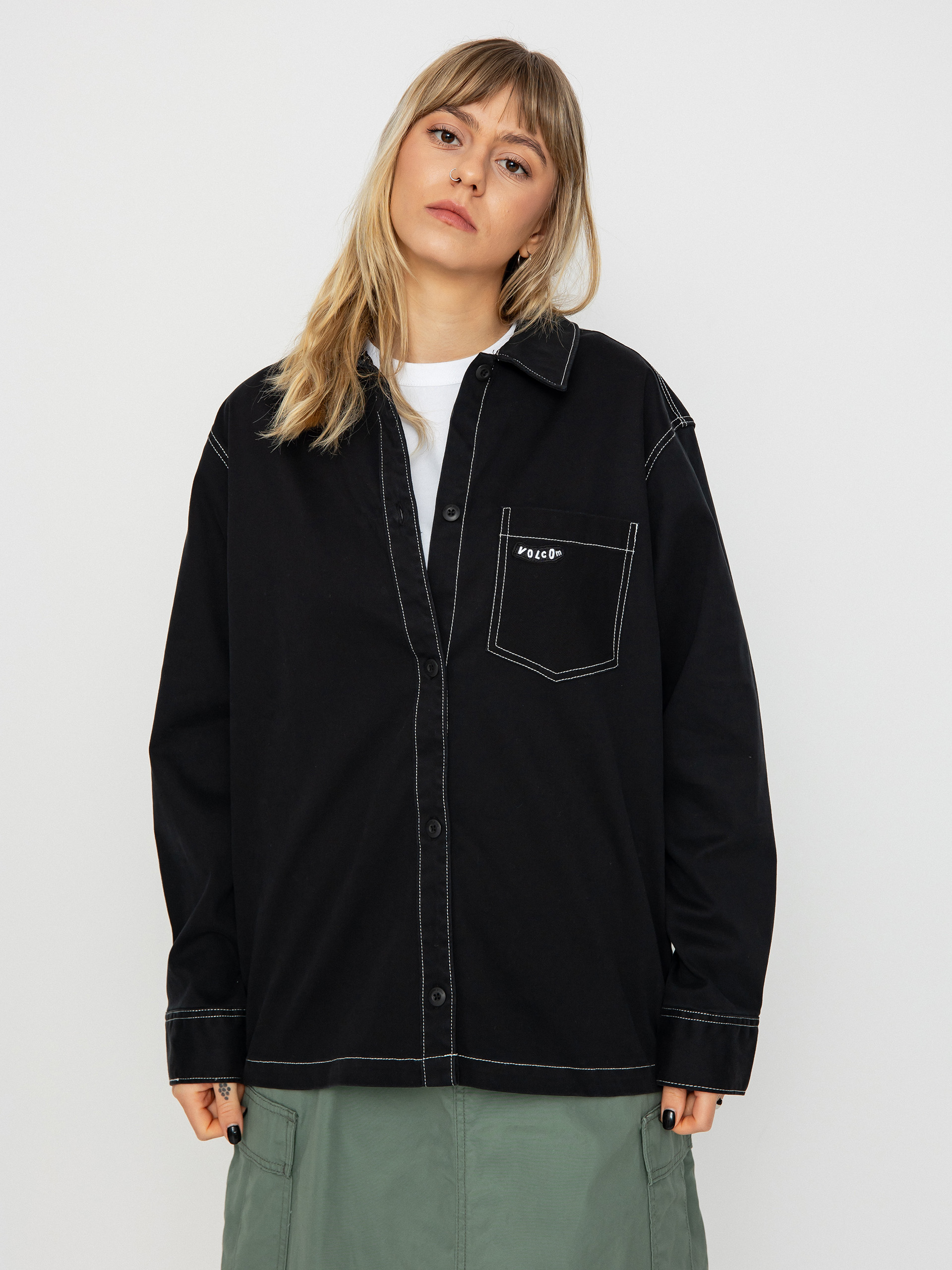 Блузи Volcom Stone Kraft Shirt Ls Wmn (black)